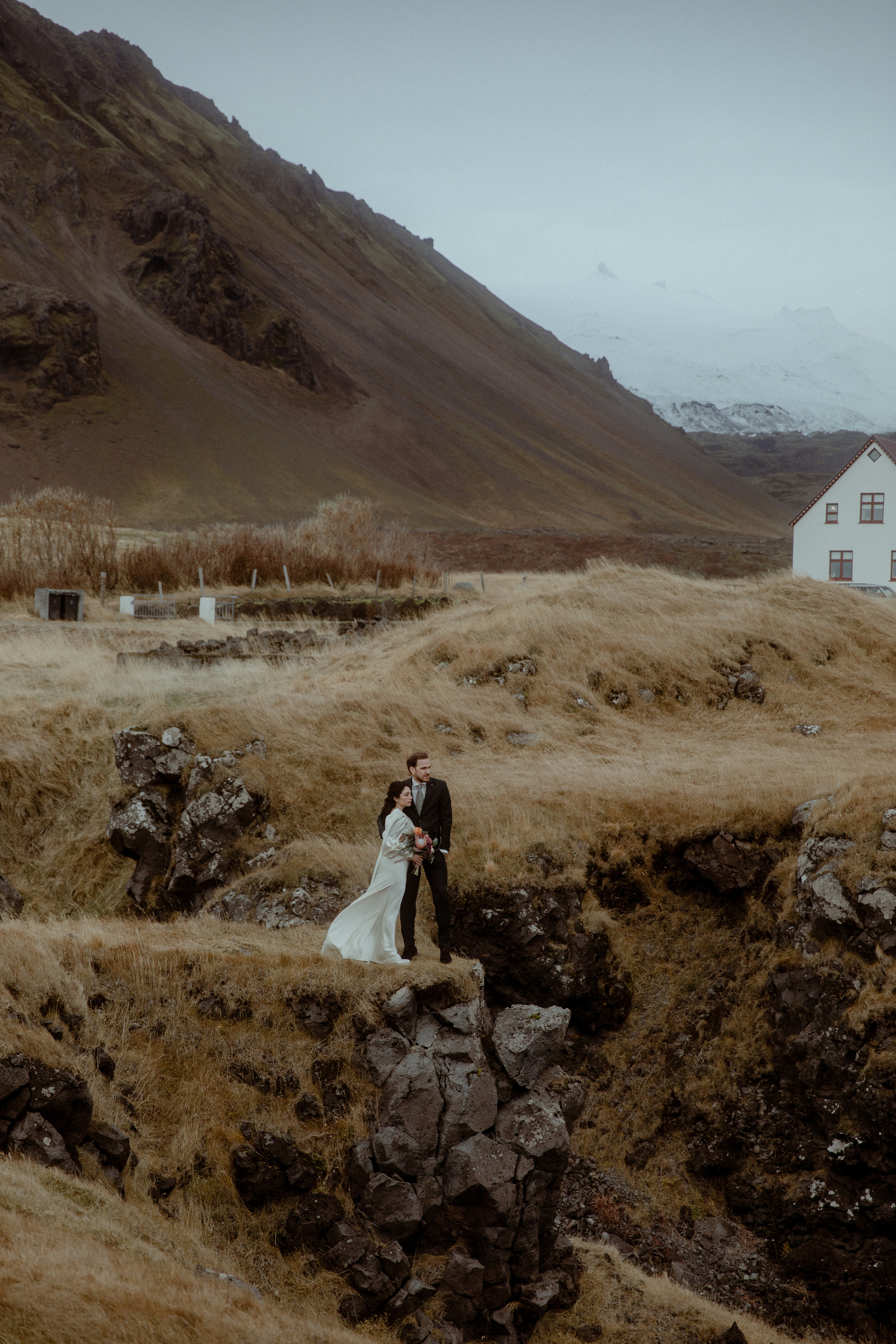 Elopement at Snaefellsnes Iceland | Wedding photos with Icelandic horses. Iceland elopement photo and video | Nikolaichik Photo