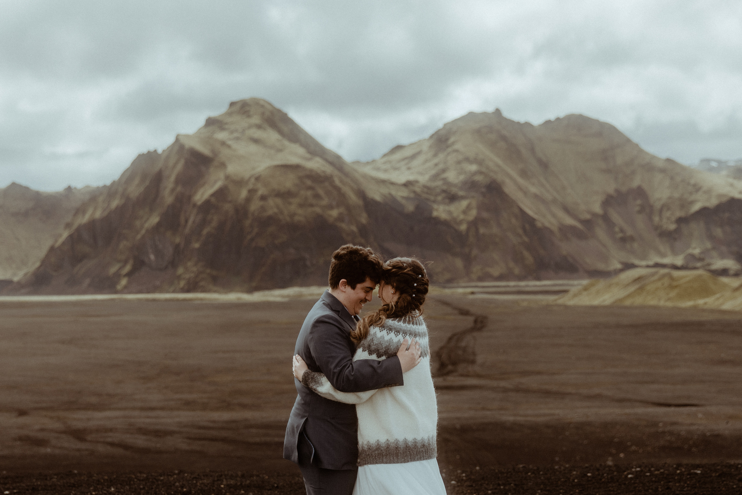 Private Black Sand Beach Elopement. Iceland elopement photographer & videographer