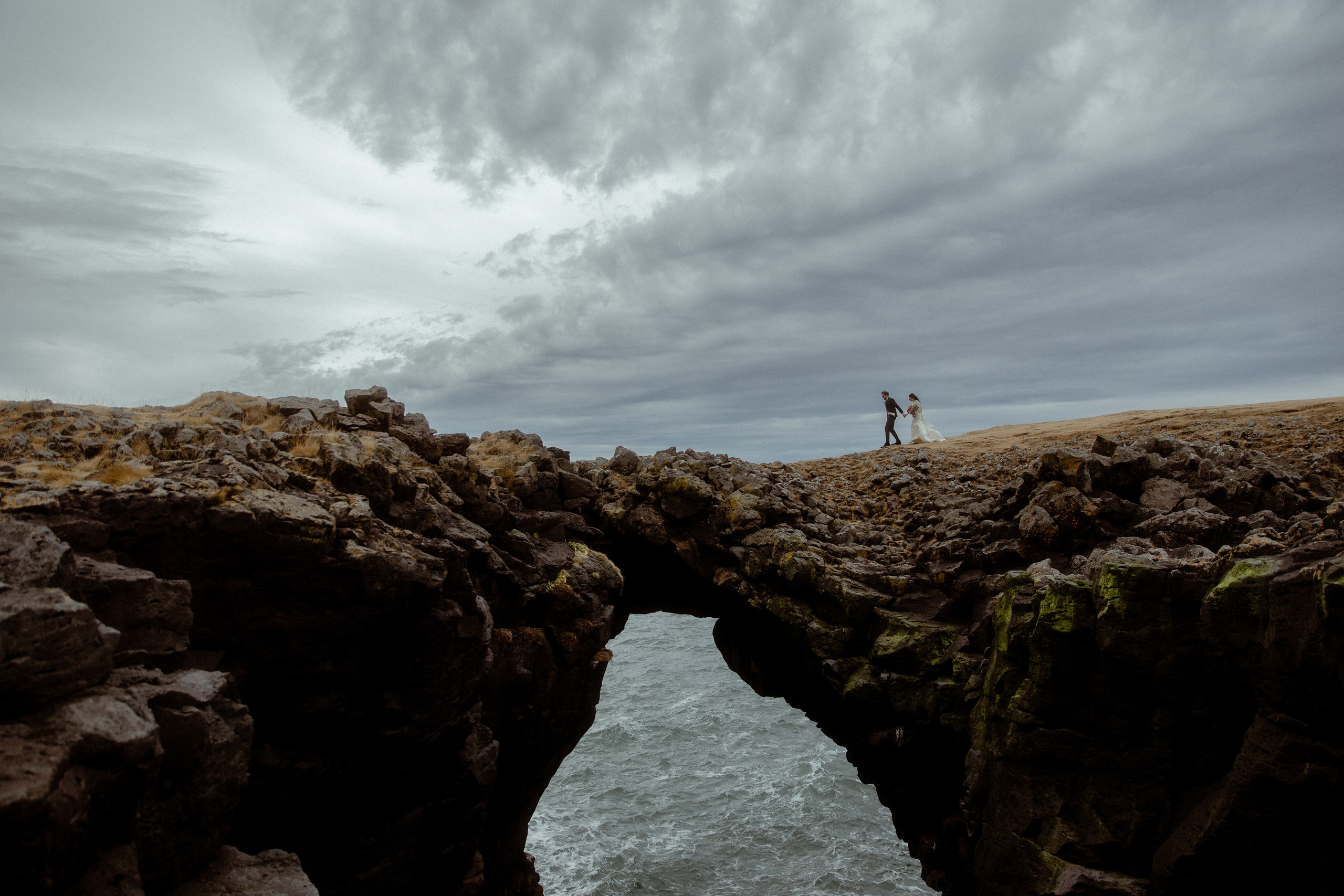 Elopement at Snaefellsnes Iceland | Wedding photos with Icelandic horses. Iceland elopement photo and video | Nikolaichik Photo