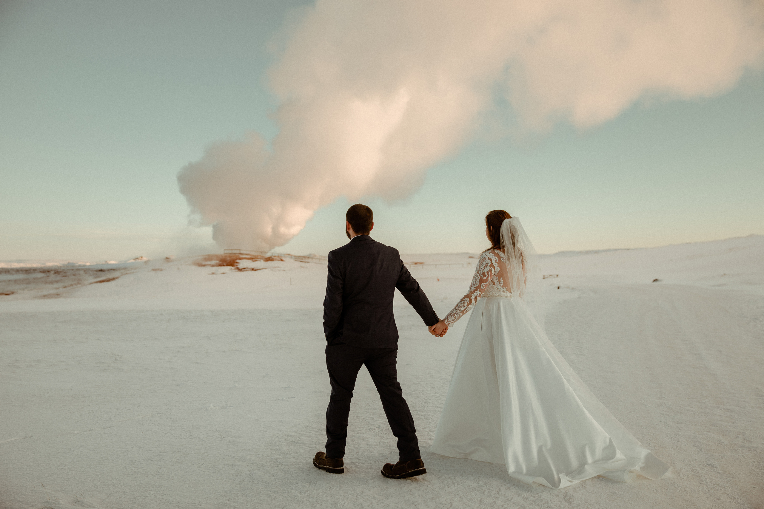 Golden Hour Elopement in Iceland. Iceland elopement photographer & videographer