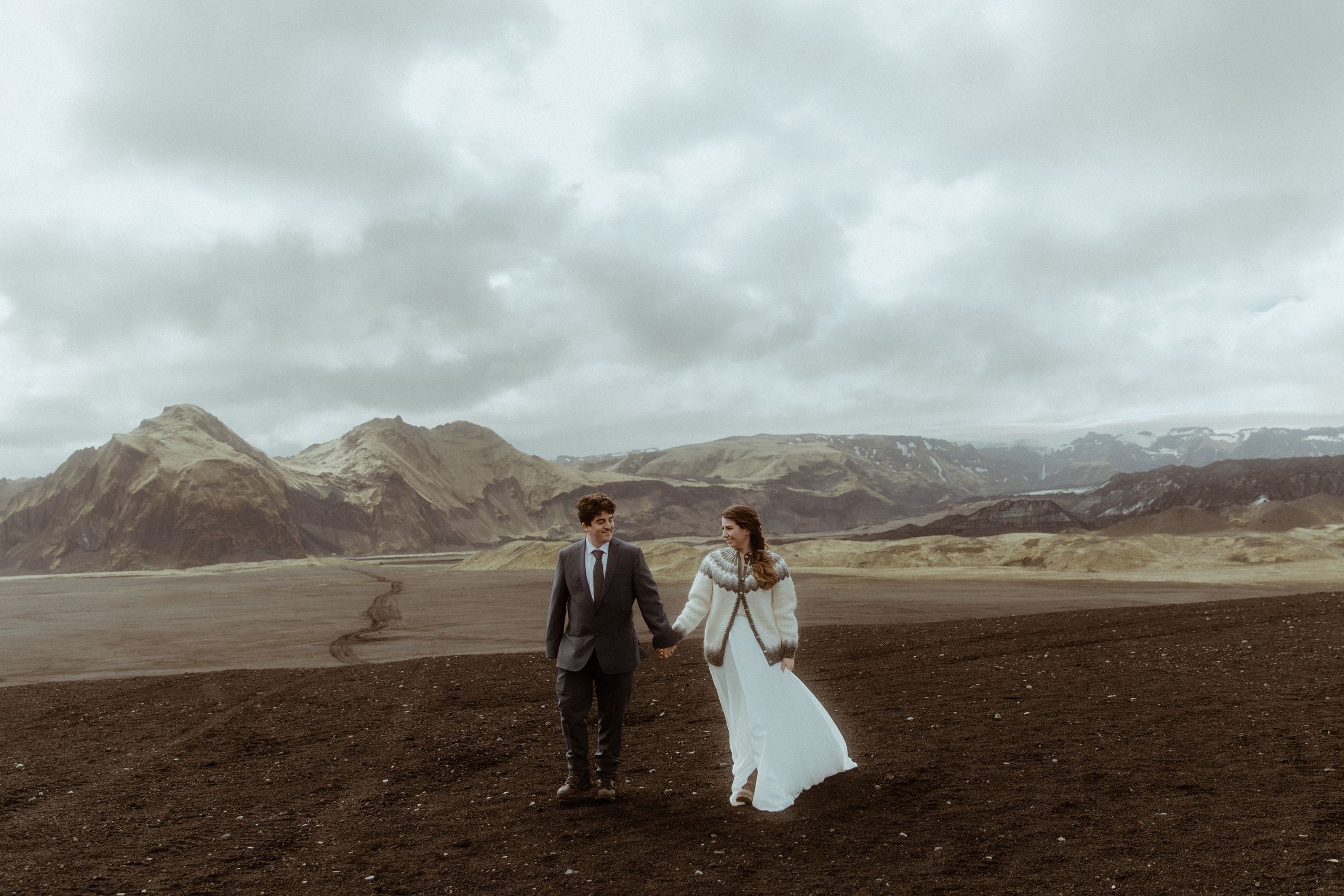 Private Black Sand Beach Elopement. Iceland elopement photographer & videographer