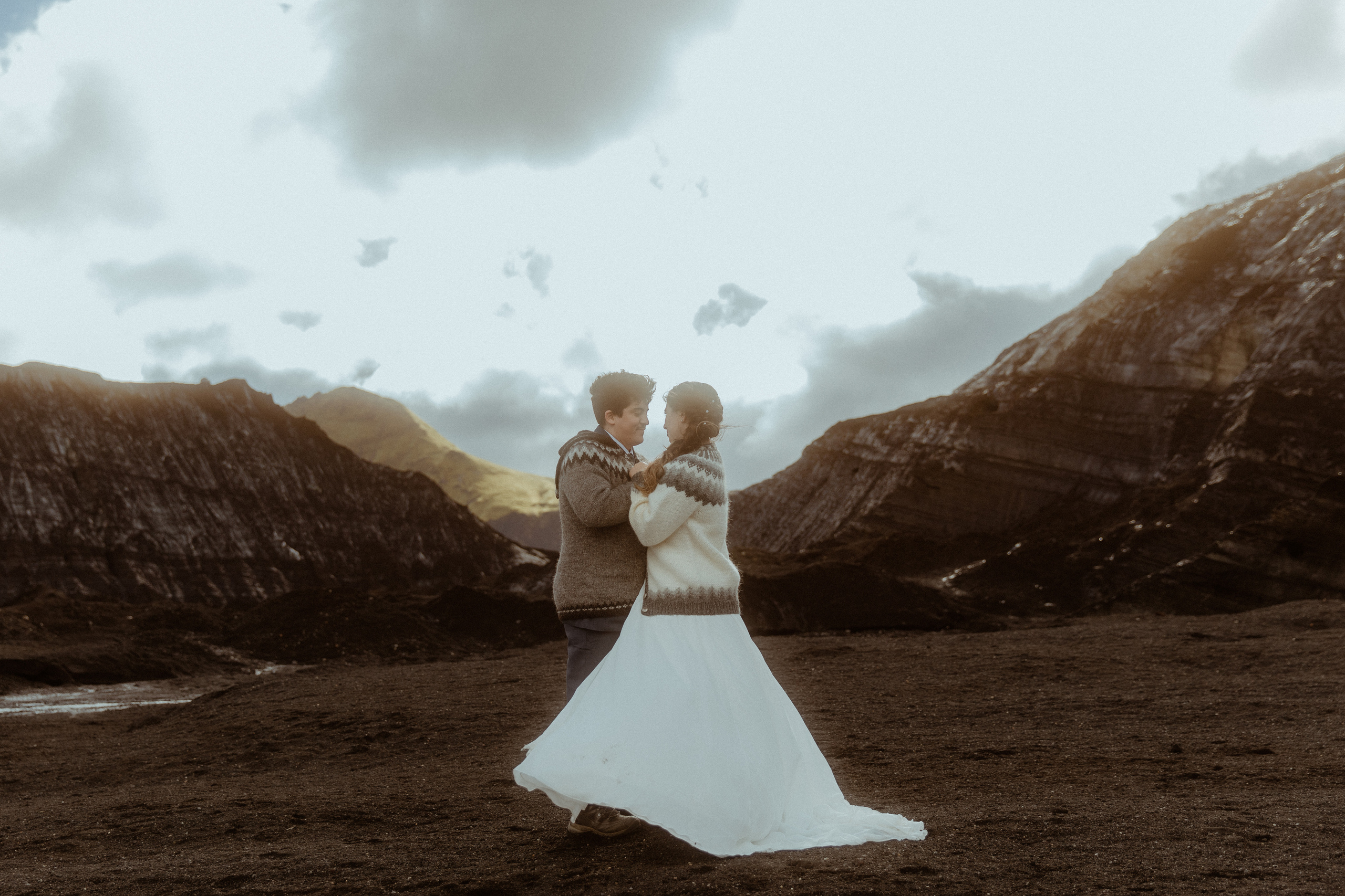 Private Black Sand Beach Elopement. Iceland elopement photographer & videographer