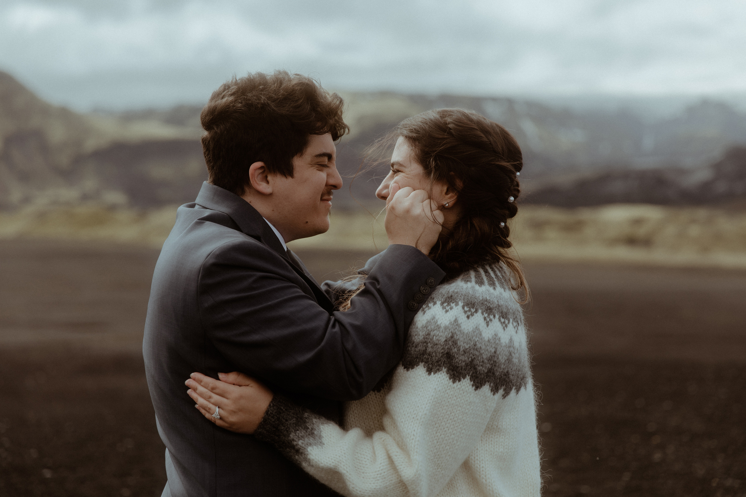 Private Black Sand Beach Elopement. Iceland elopement photographer & videographer