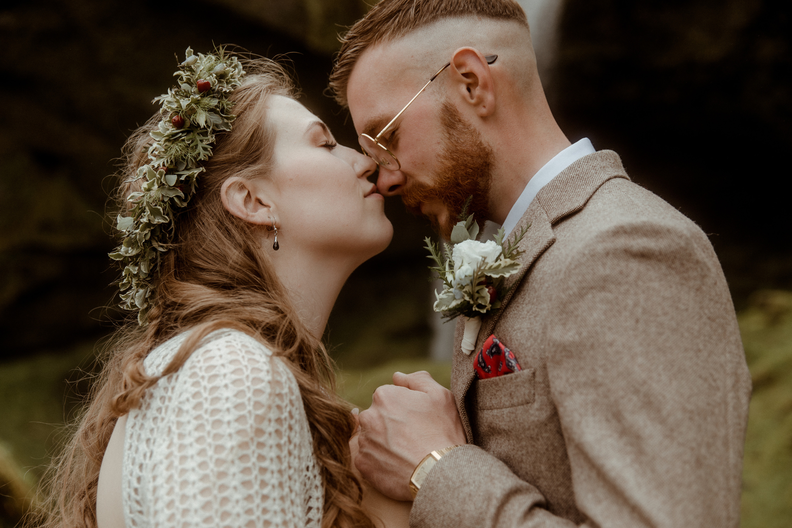 Iceland Secret Waterfall Elopement. Iceland elopement photo and video | Nikolaichik Photo