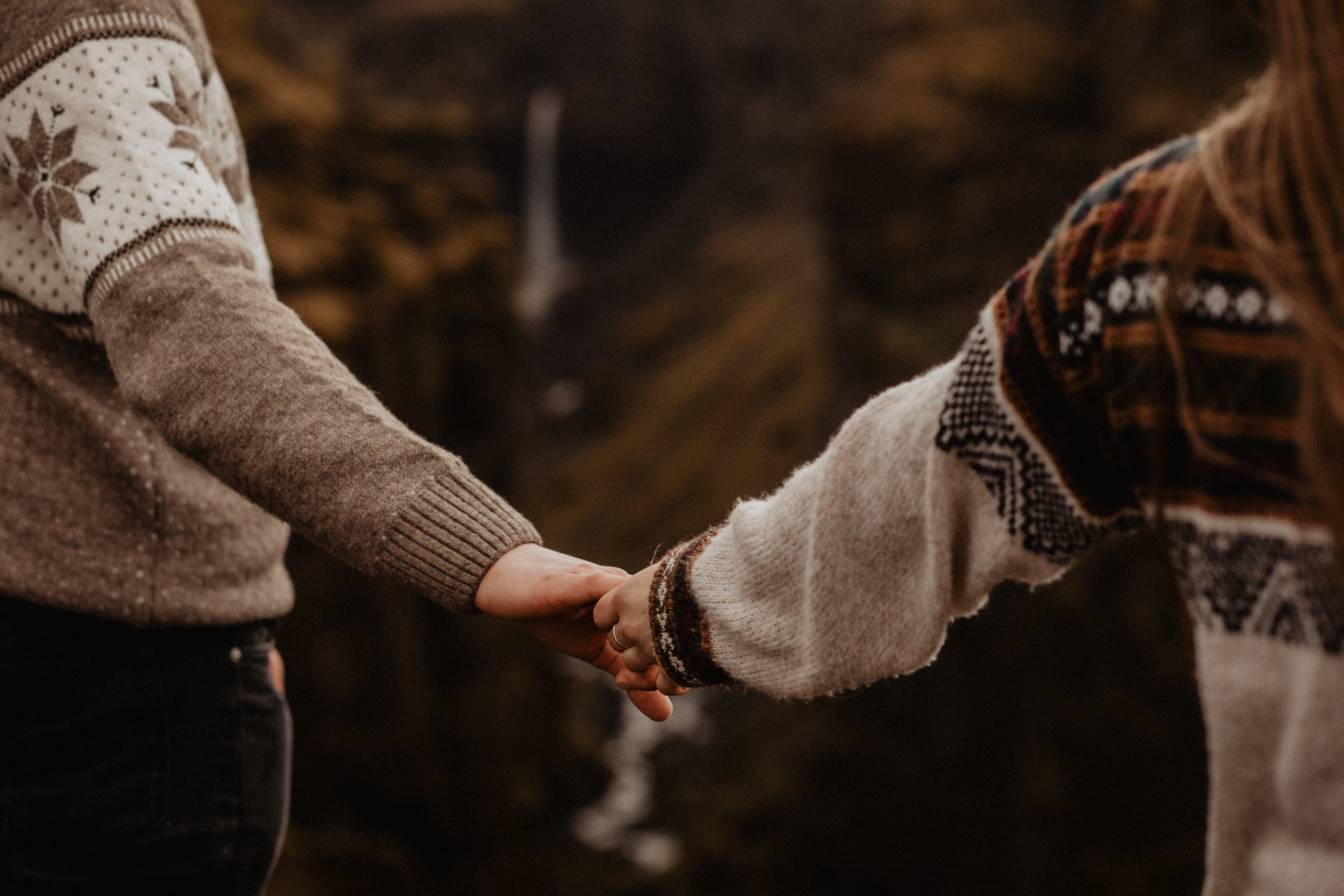 Couple photoshoot in front of volcano eruption in Iceland. Iceland elopement photo and video | Nikolaichik Photo