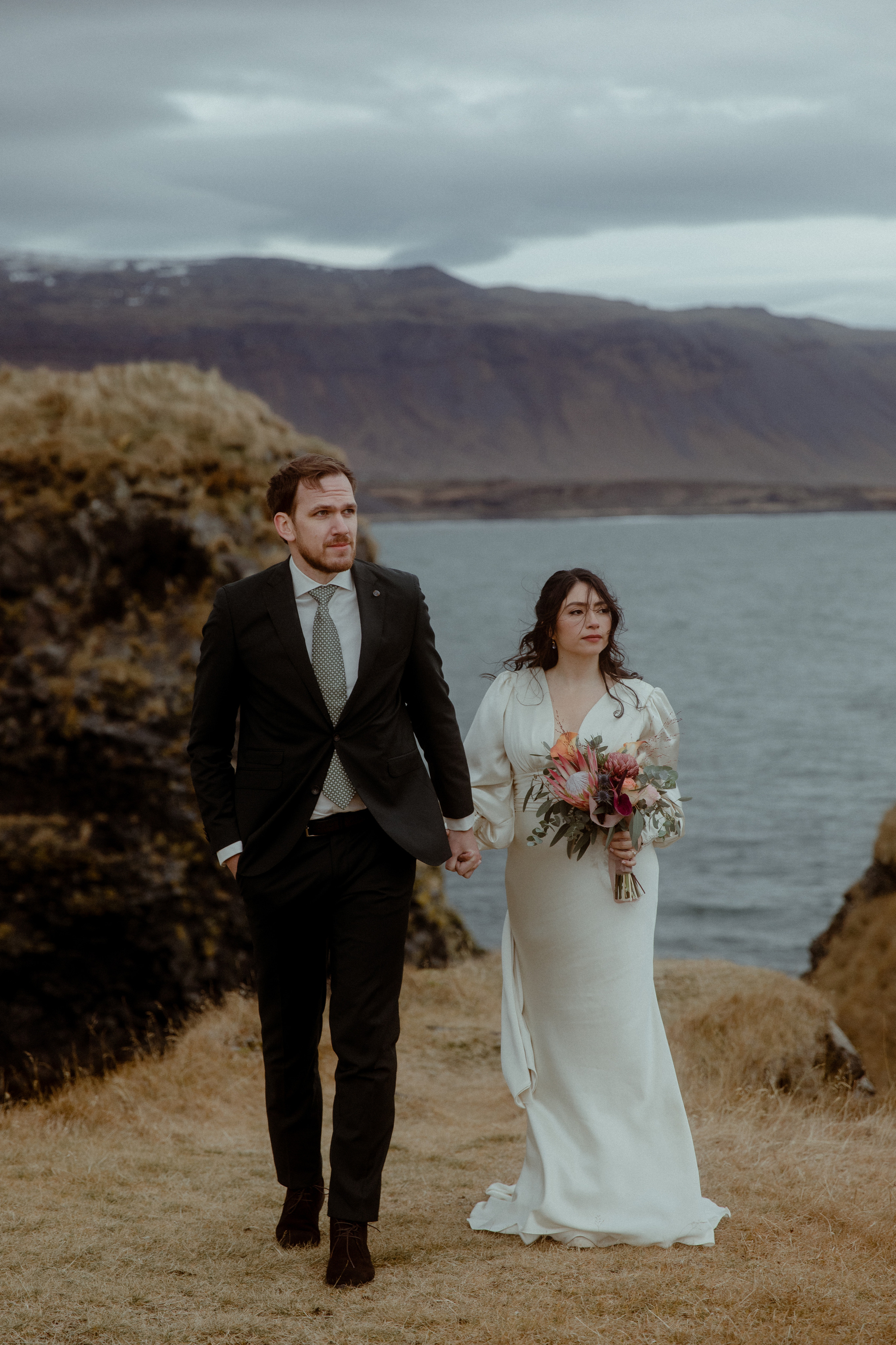 Elopement at Snaefellsnes Iceland | Wedding photos with Icelandic horses. Iceland elopement photo and video | Nikolaichik Photo