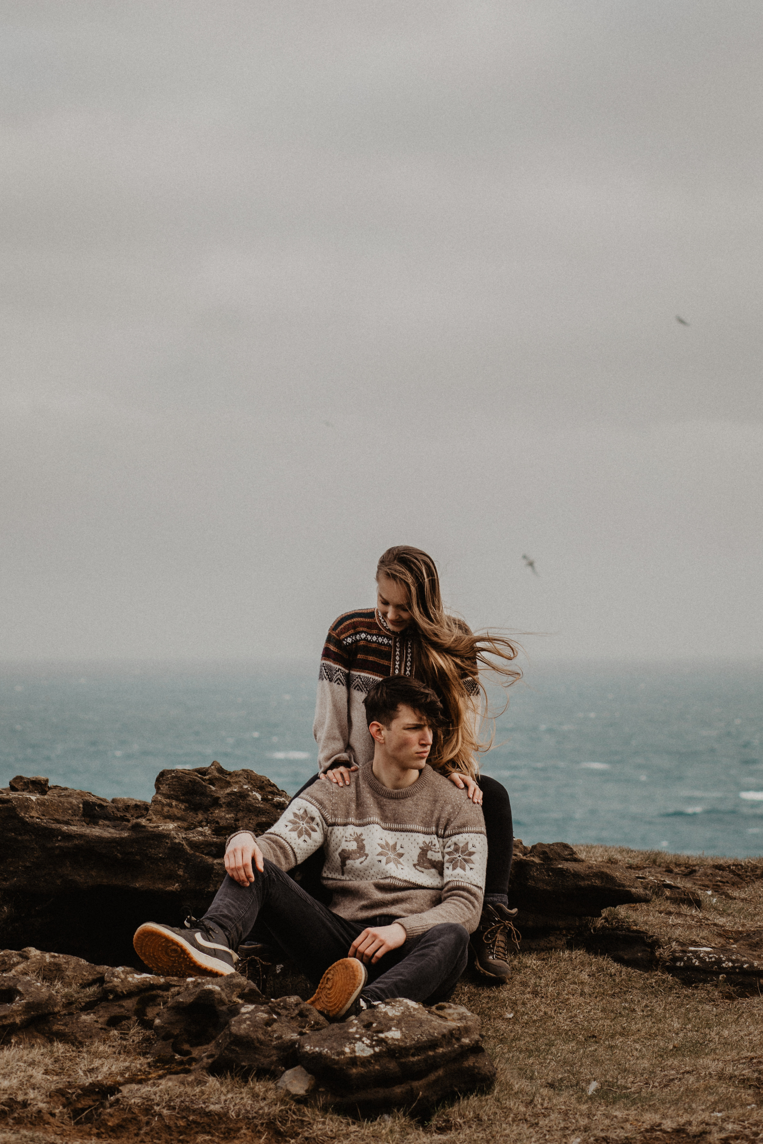 Couple photoshoot in front of volcano eruption in Iceland. Iceland elopement photo and video | Nikolaichik Photo