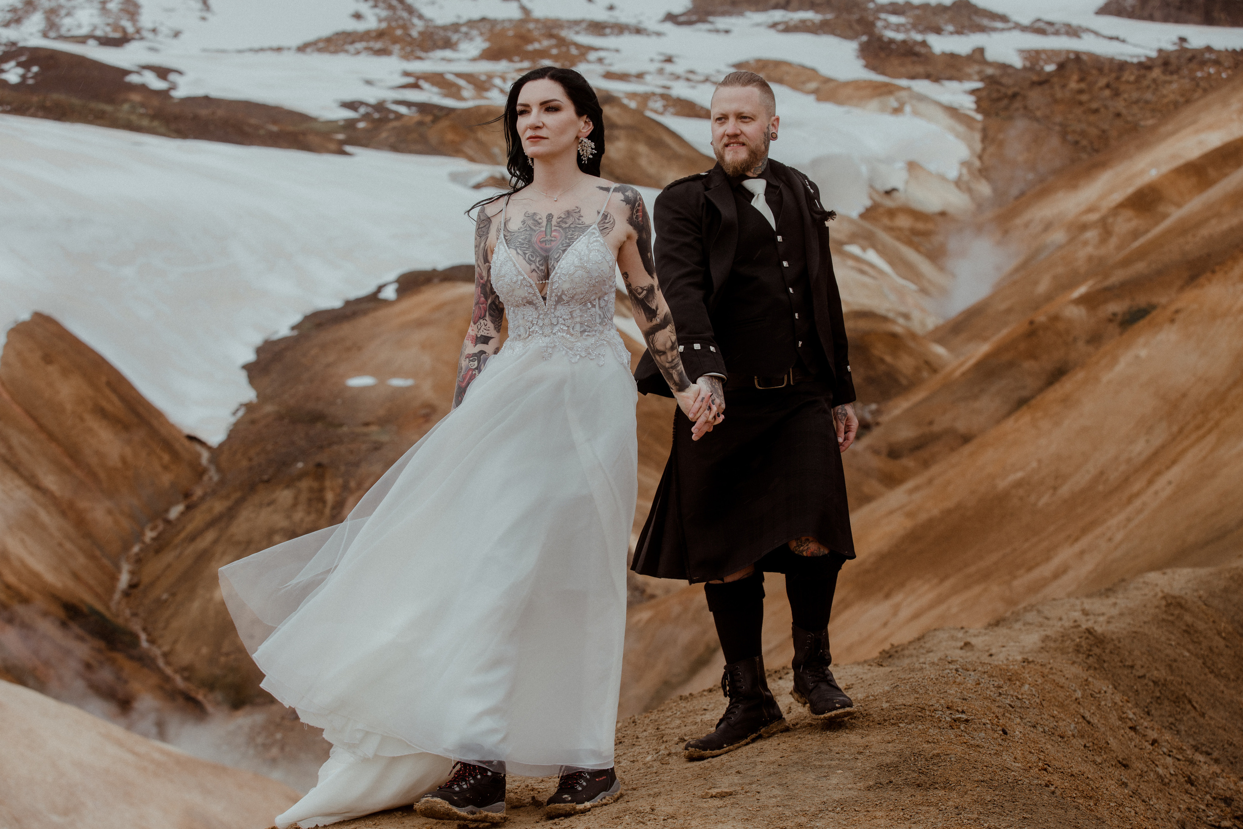 Wedding in Iceland’s Highlands. Iceland elopement photographer & videographer