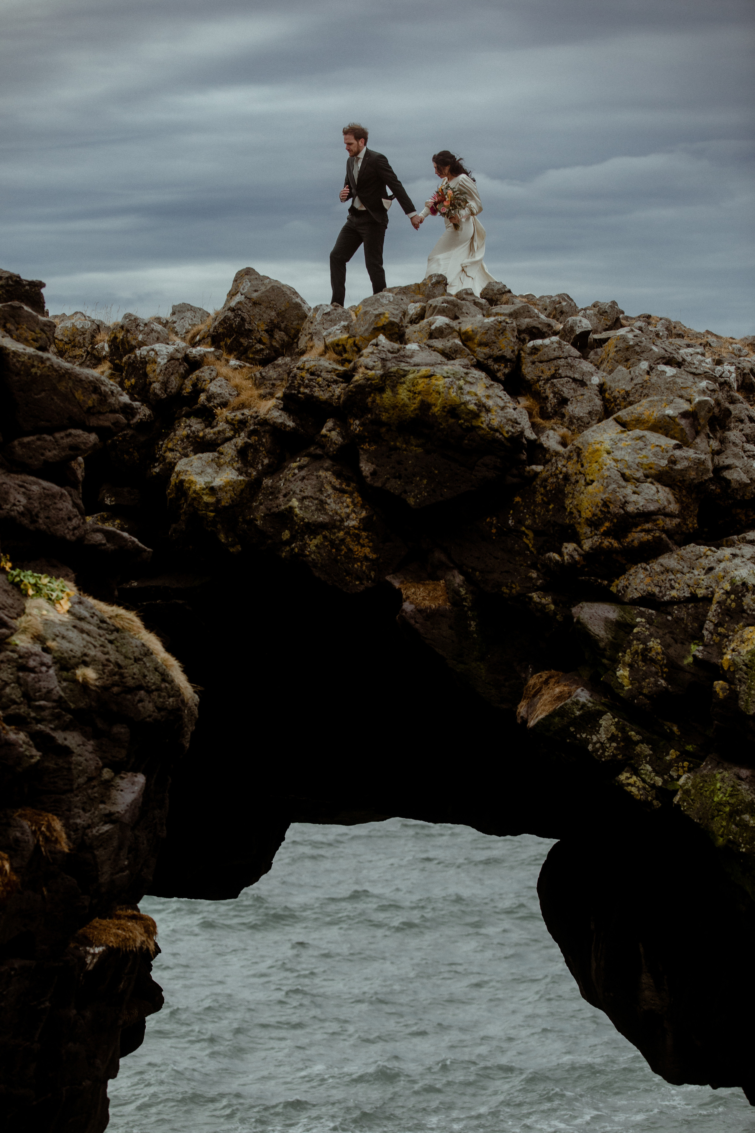 Elopement at Snaefellsnes Iceland | Wedding photos with Icelandic horses. Iceland elopement photo and video | Nikolaichik Photo