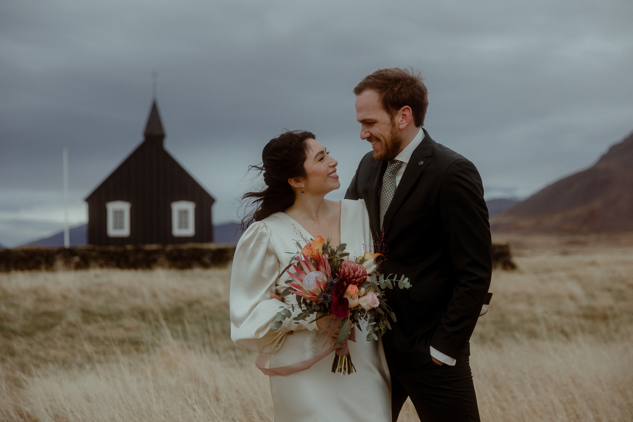 Elopement at Snaefellsnes Iceland | Wedding photos with Icelandic horses. Iceland elopement photo and video | Nikolaichik Photo