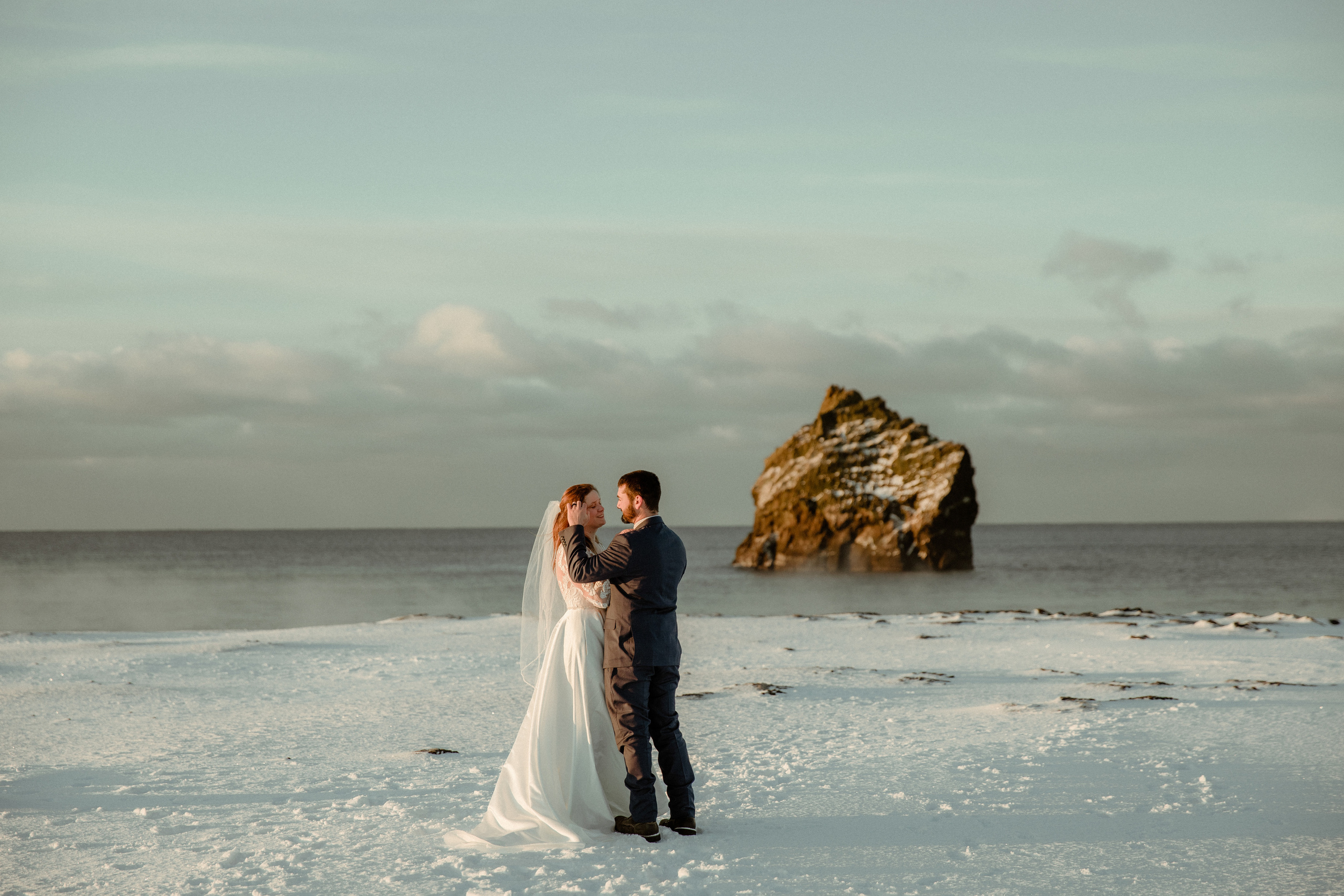 Golden Hour Elopement in Iceland. Iceland elopement photographer & videographer