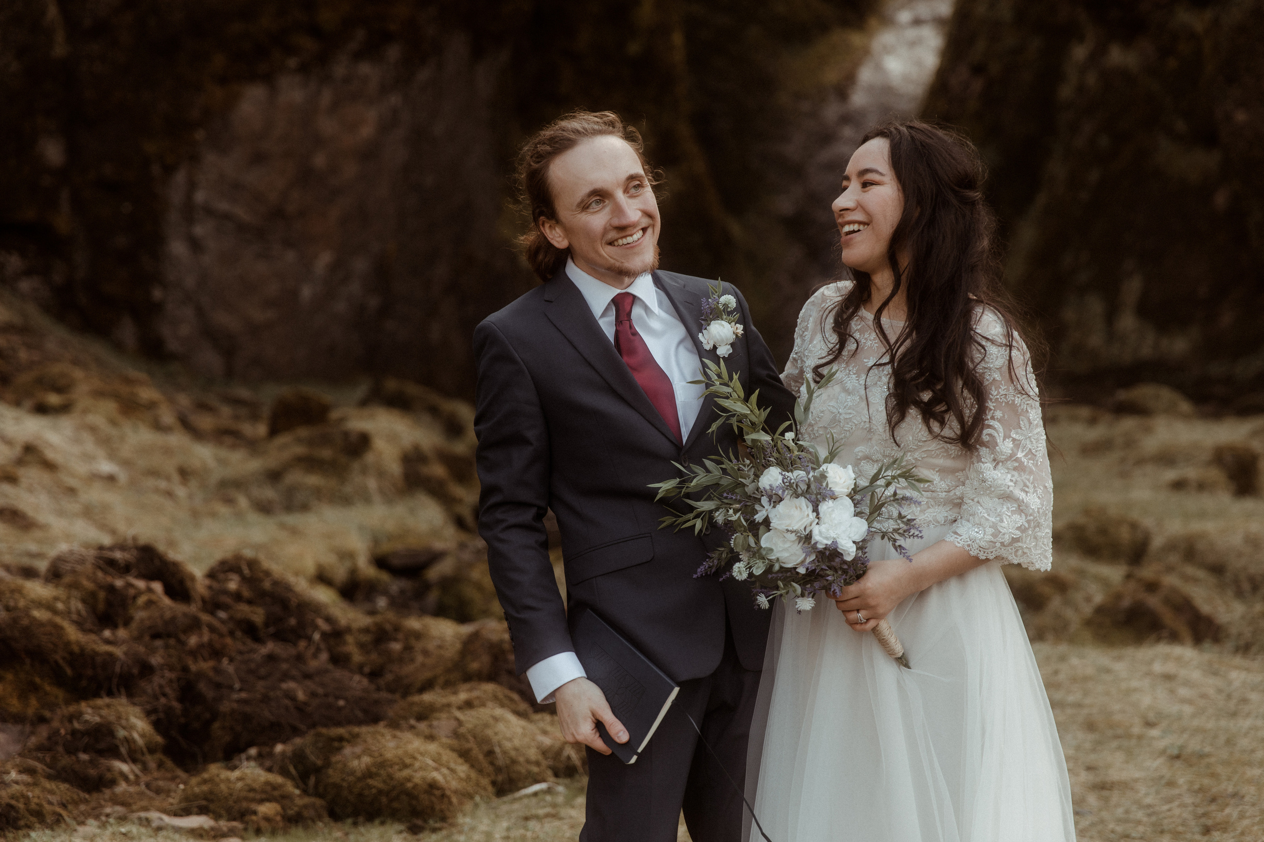 Hiking Iceland Elopement. Iceland elopement photographer & videographer