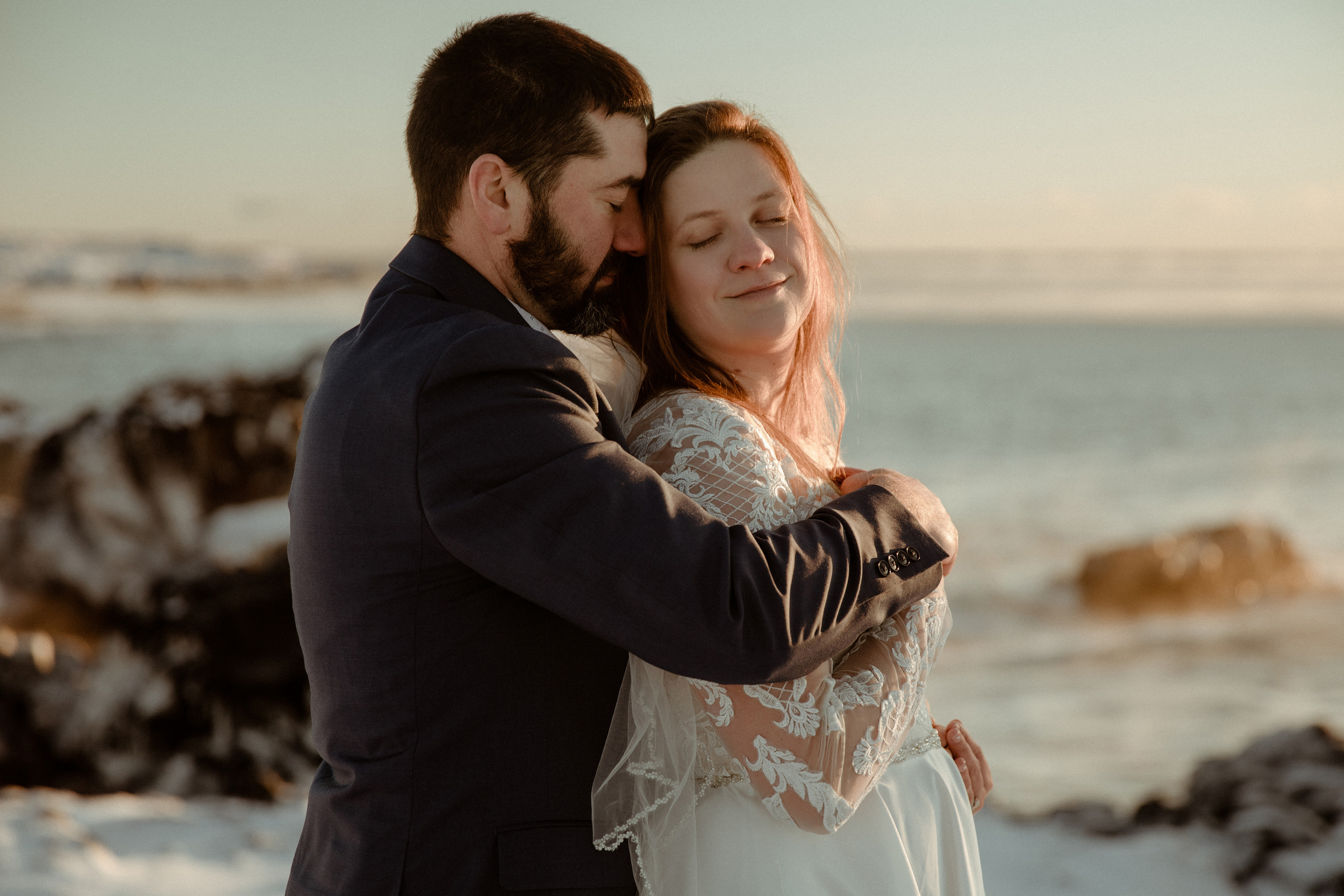 Golden Hour Elopement in Iceland. Iceland elopement photographer & videographer