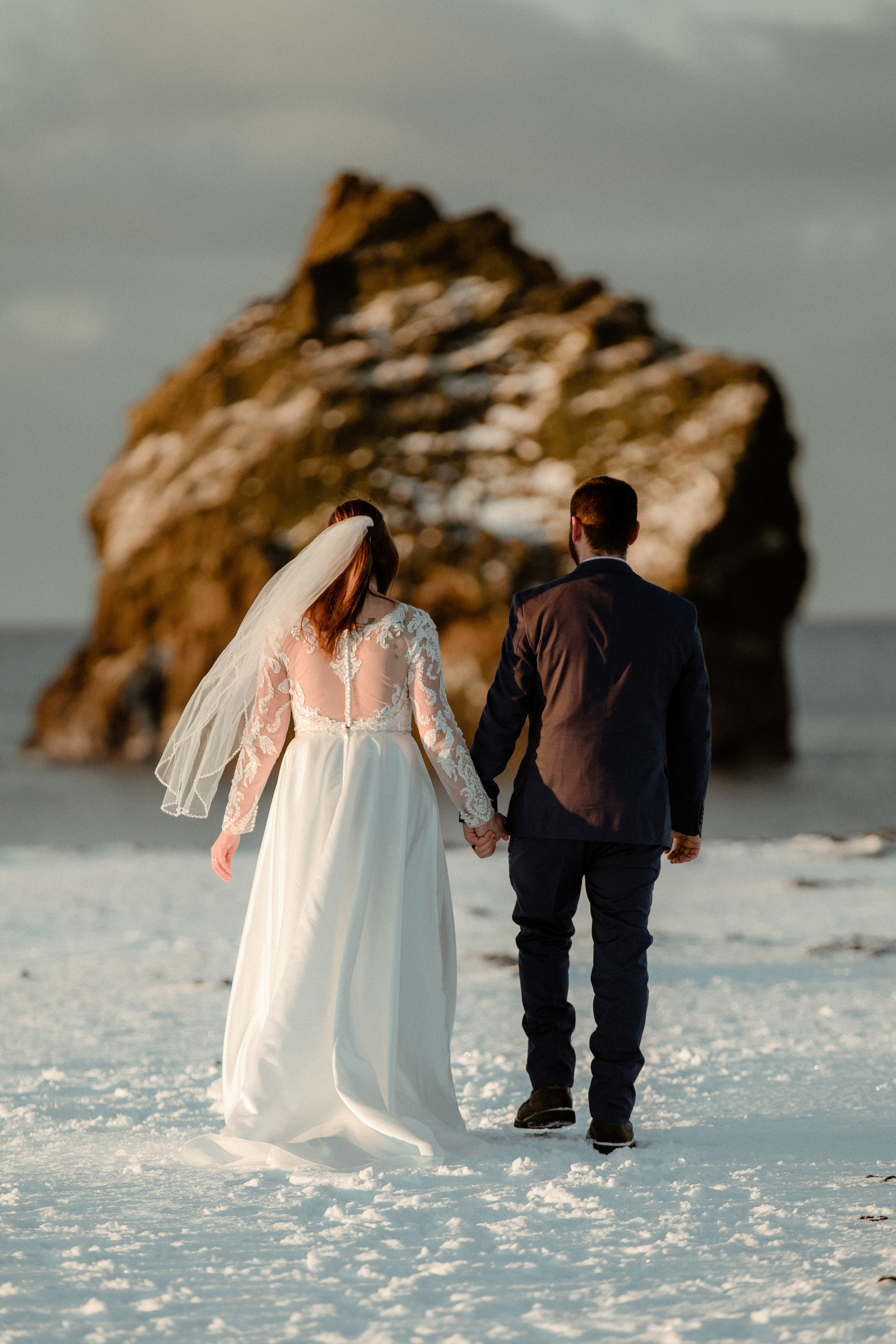 Golden Hour Elopement in Iceland. Iceland elopement photographer & videographer