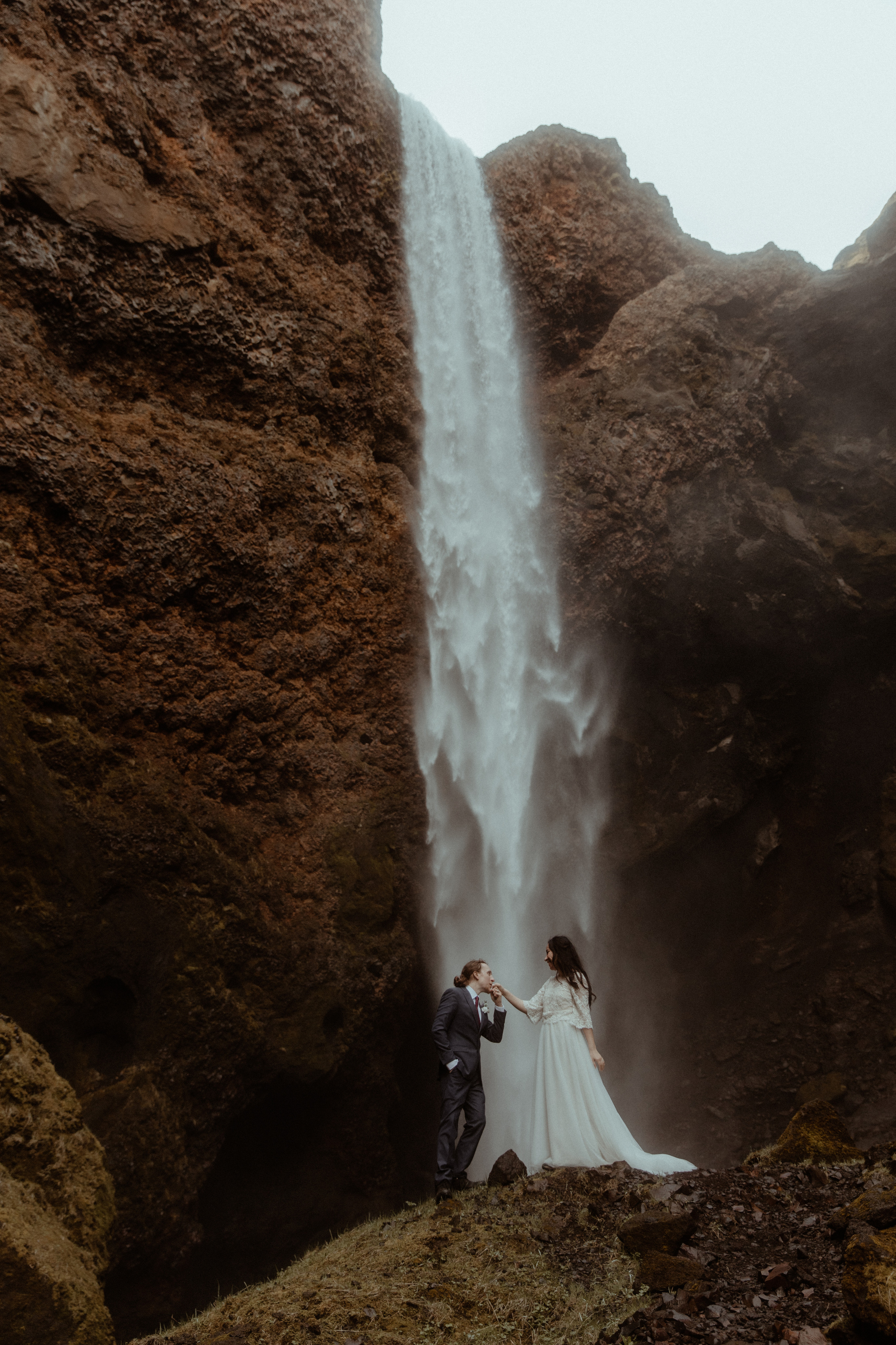 Hiking Iceland Elopement. Iceland elopement photographer & videographer