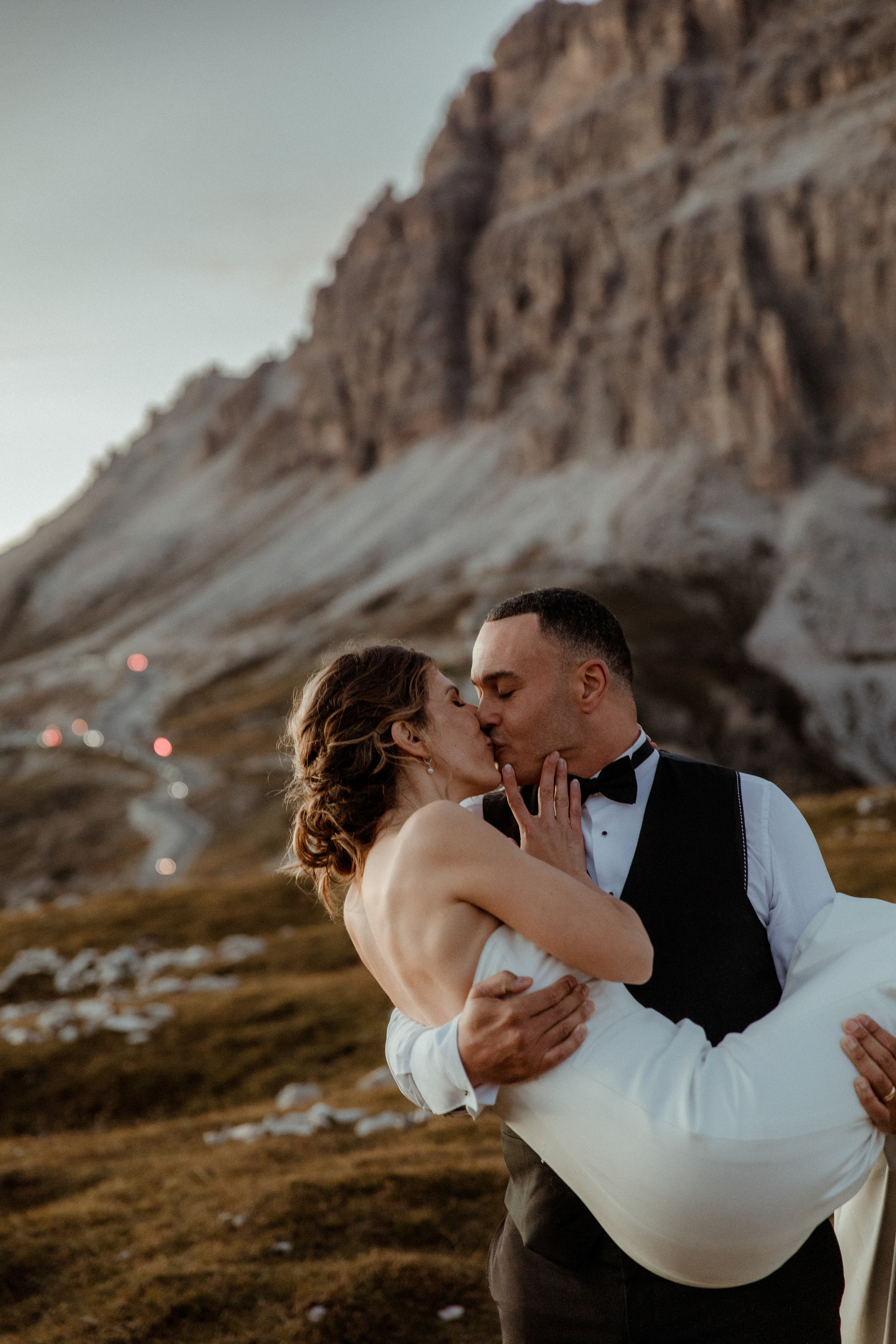 Sunrise Dolomites Elopement. Iceland elopement photographer & videographer