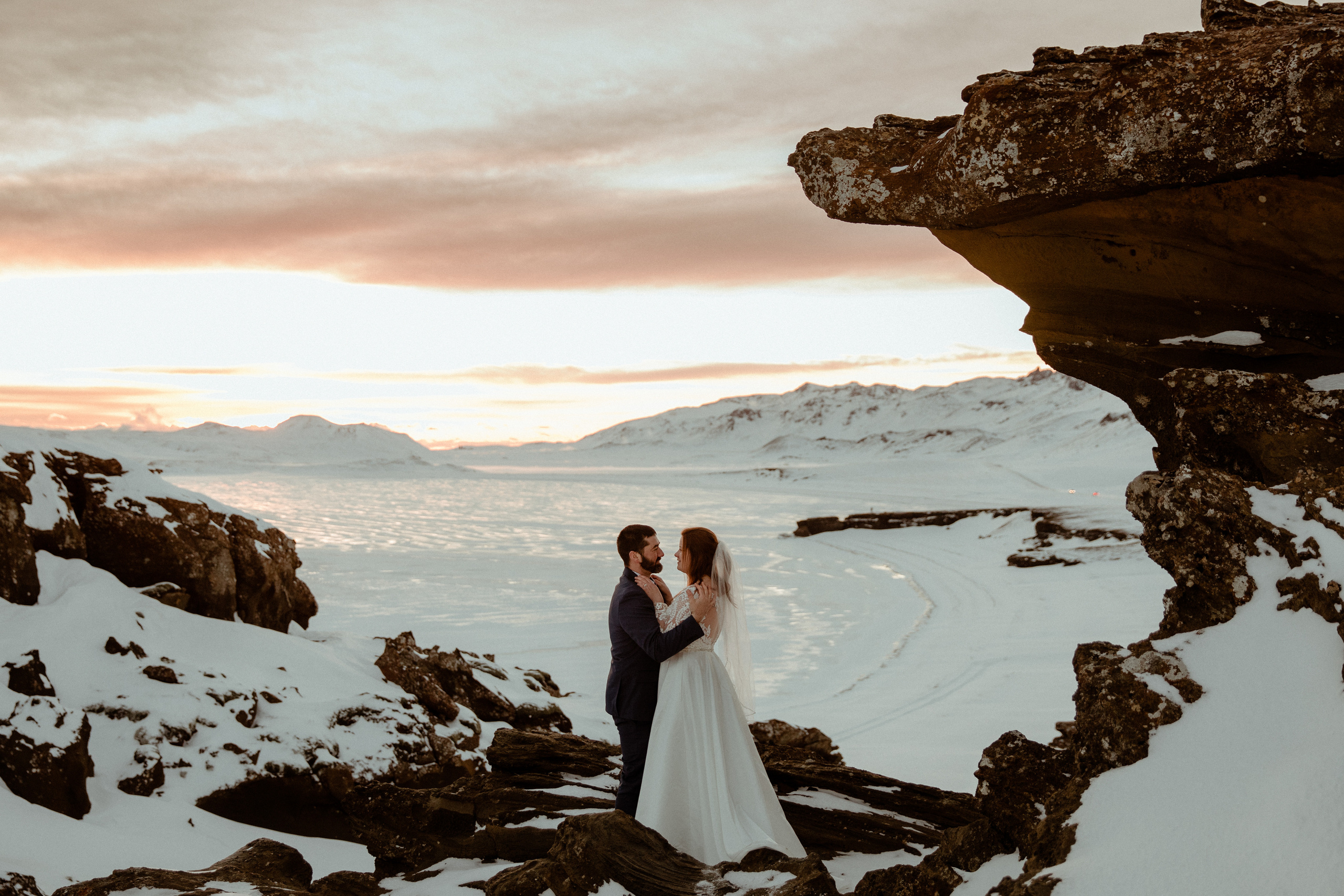 Golden Hour Elopement in Iceland. Iceland elopement photographer & videographer
