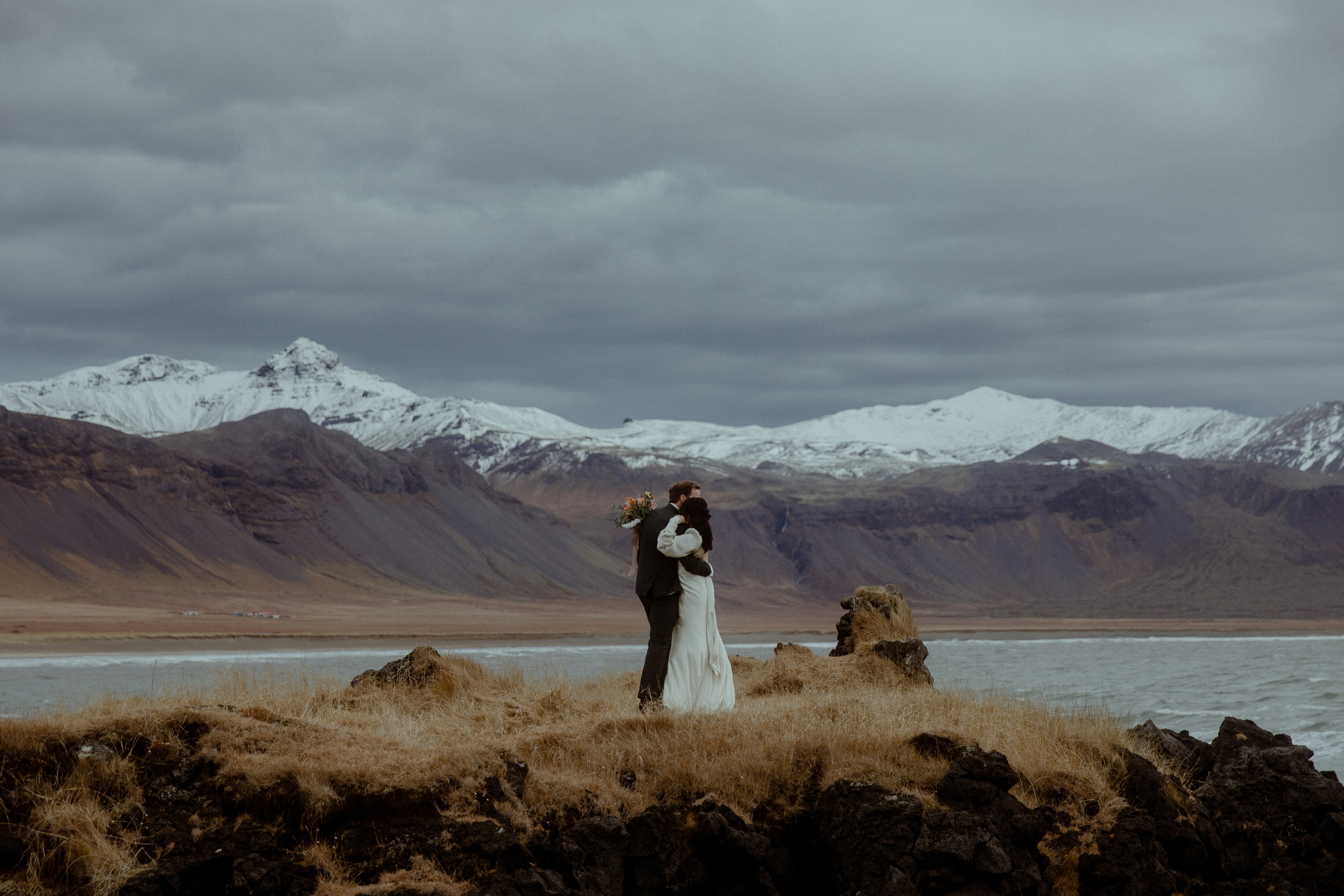 Elopement at Snaefellsnes Iceland | Wedding photos with Icelandic horses. Iceland elopement photo and video | Nikolaichik Photo