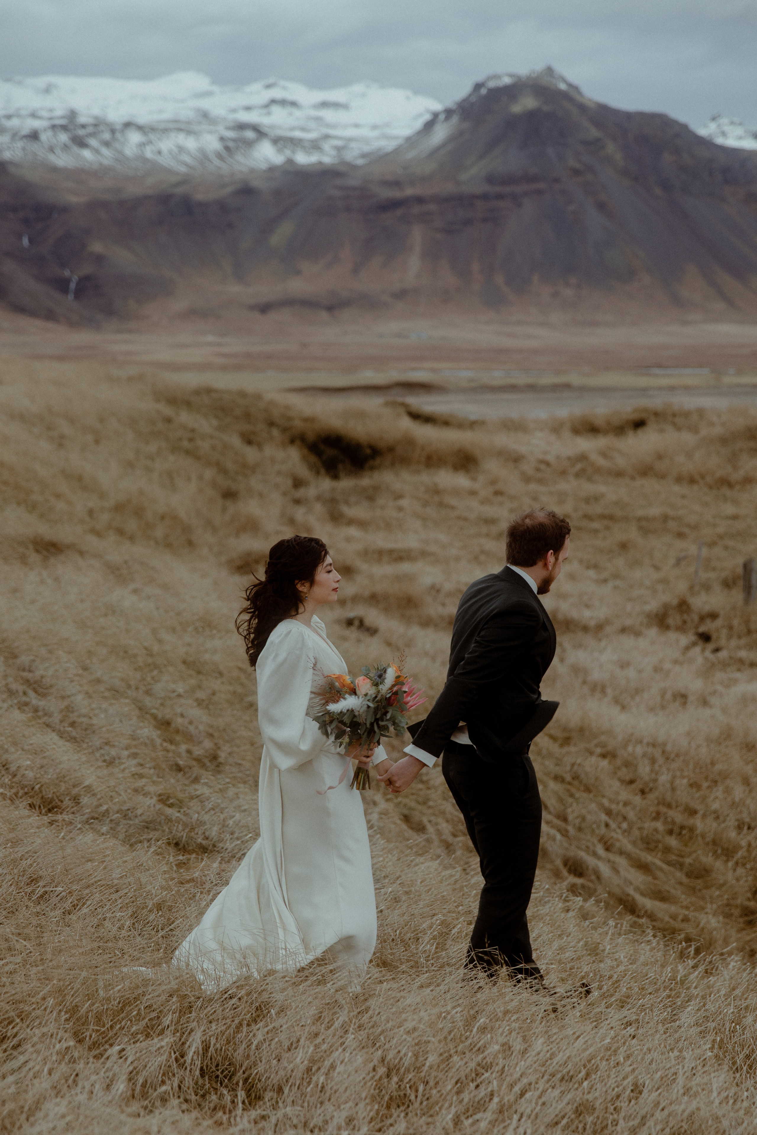 Elopement at Snaefellsnes Iceland | Wedding photos with Icelandic horses. Iceland elopement photo and video | Nikolaichik Photo