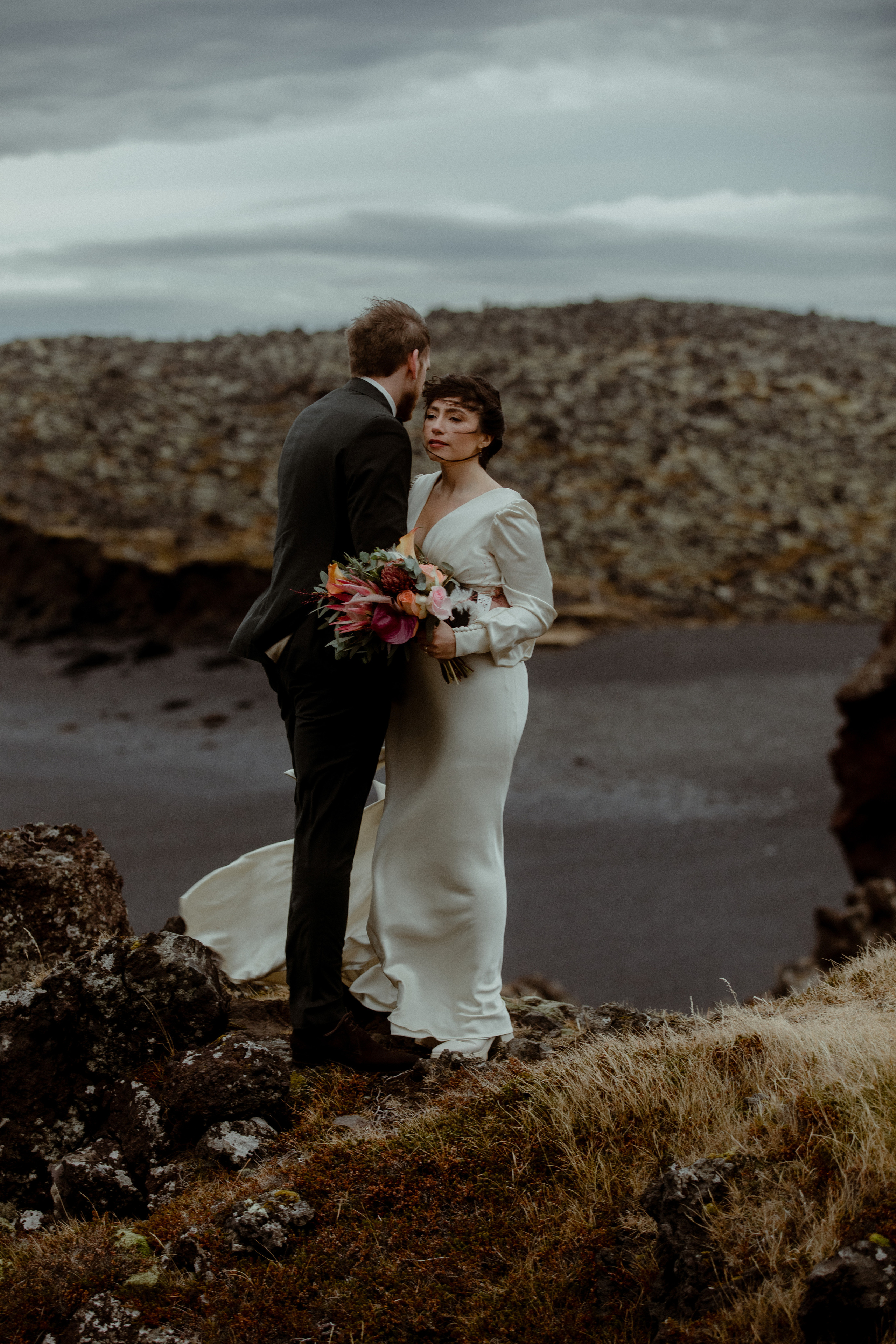 Elopement at Snaefellsnes Iceland | Wedding photos with Icelandic horses. Iceland elopement photo and video | Nikolaichik Photo