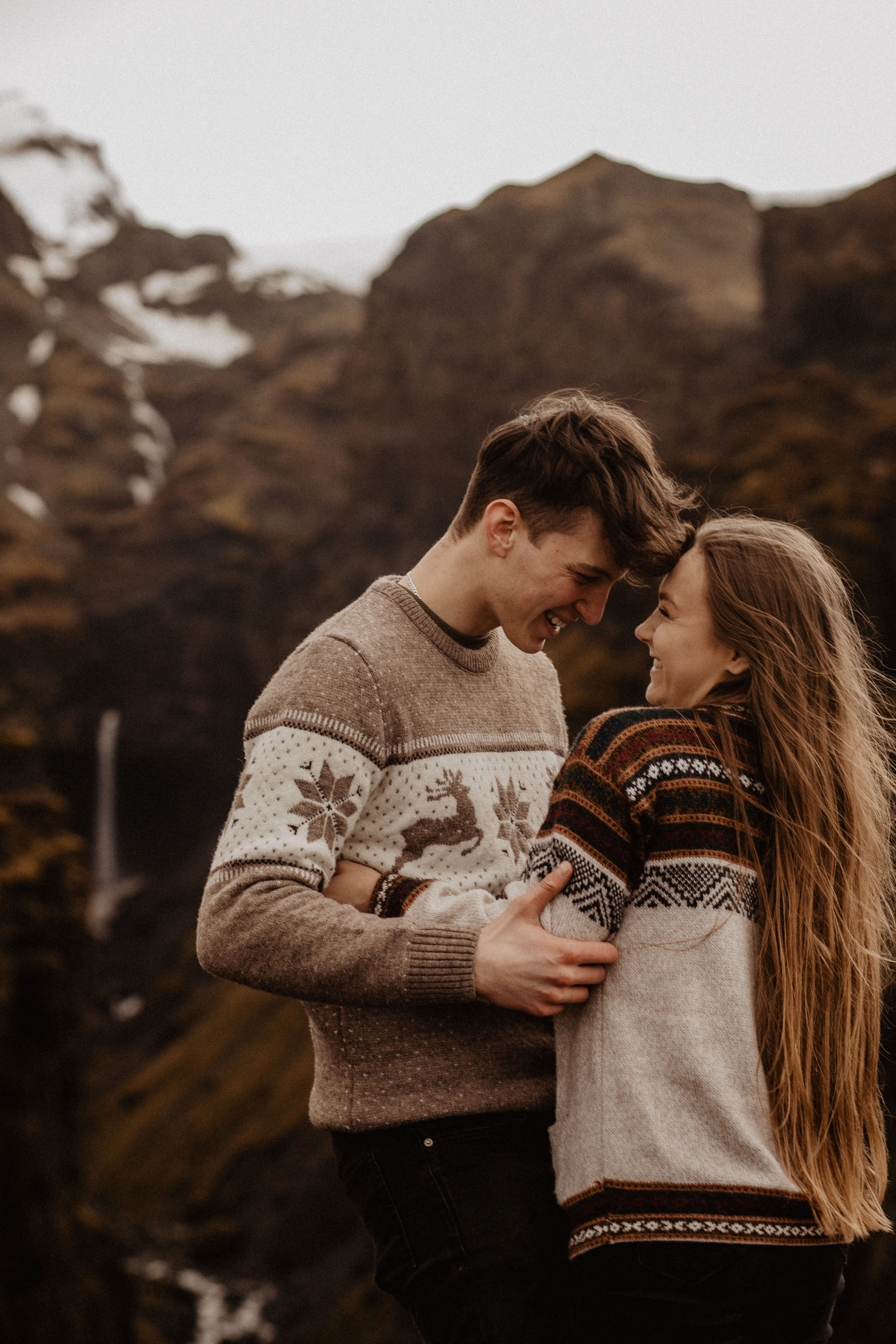 Couple photoshoot in front of volcano eruption in Iceland. Iceland elopement photo and video | Nikolaichik Photo