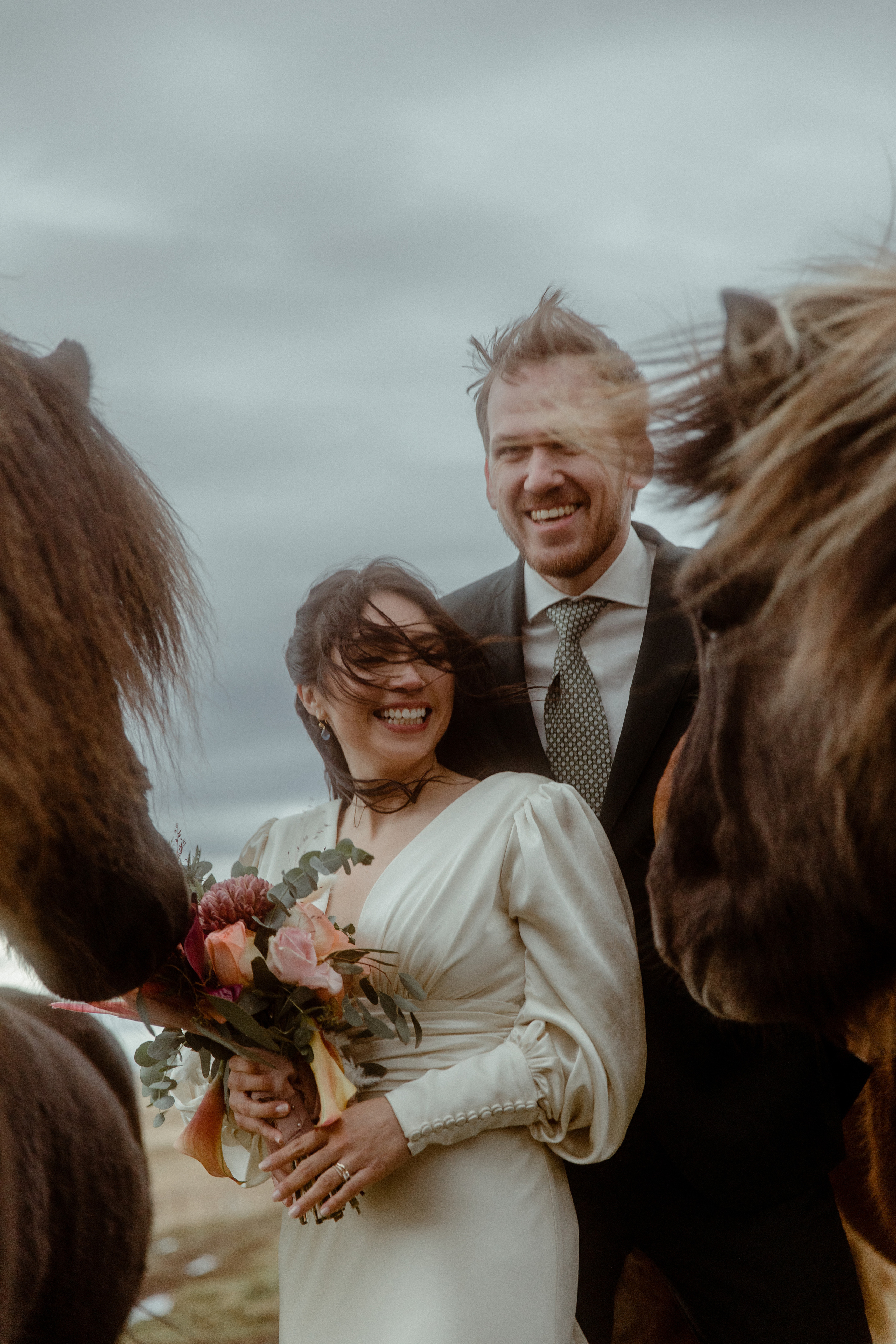 Elopement at Snaefellsnes Iceland | Wedding photos with Icelandic horses. Iceland elopement photo and video | Nikolaichik Photo