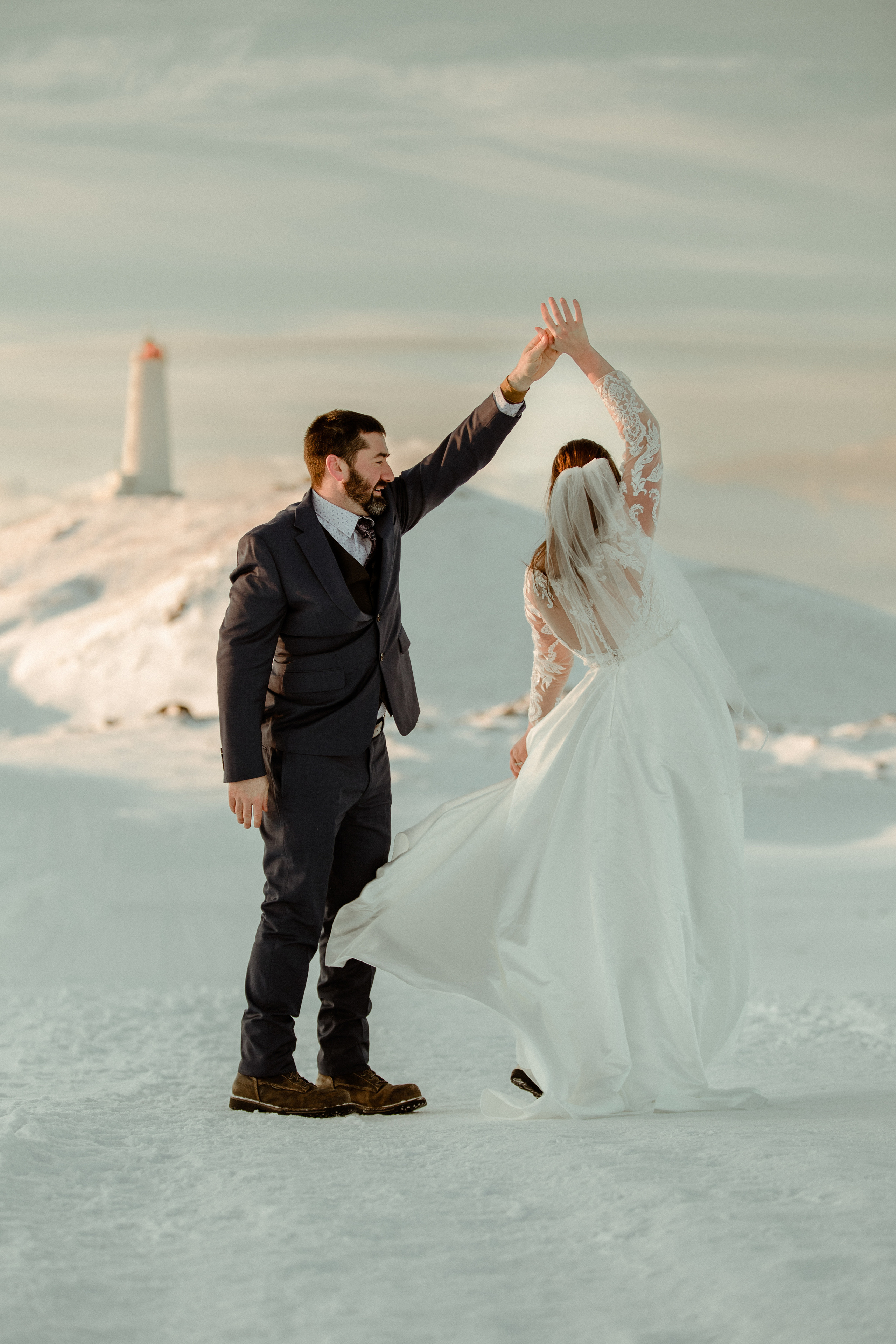 Golden Hour Elopement in Iceland. Iceland elopement photographer & videographer