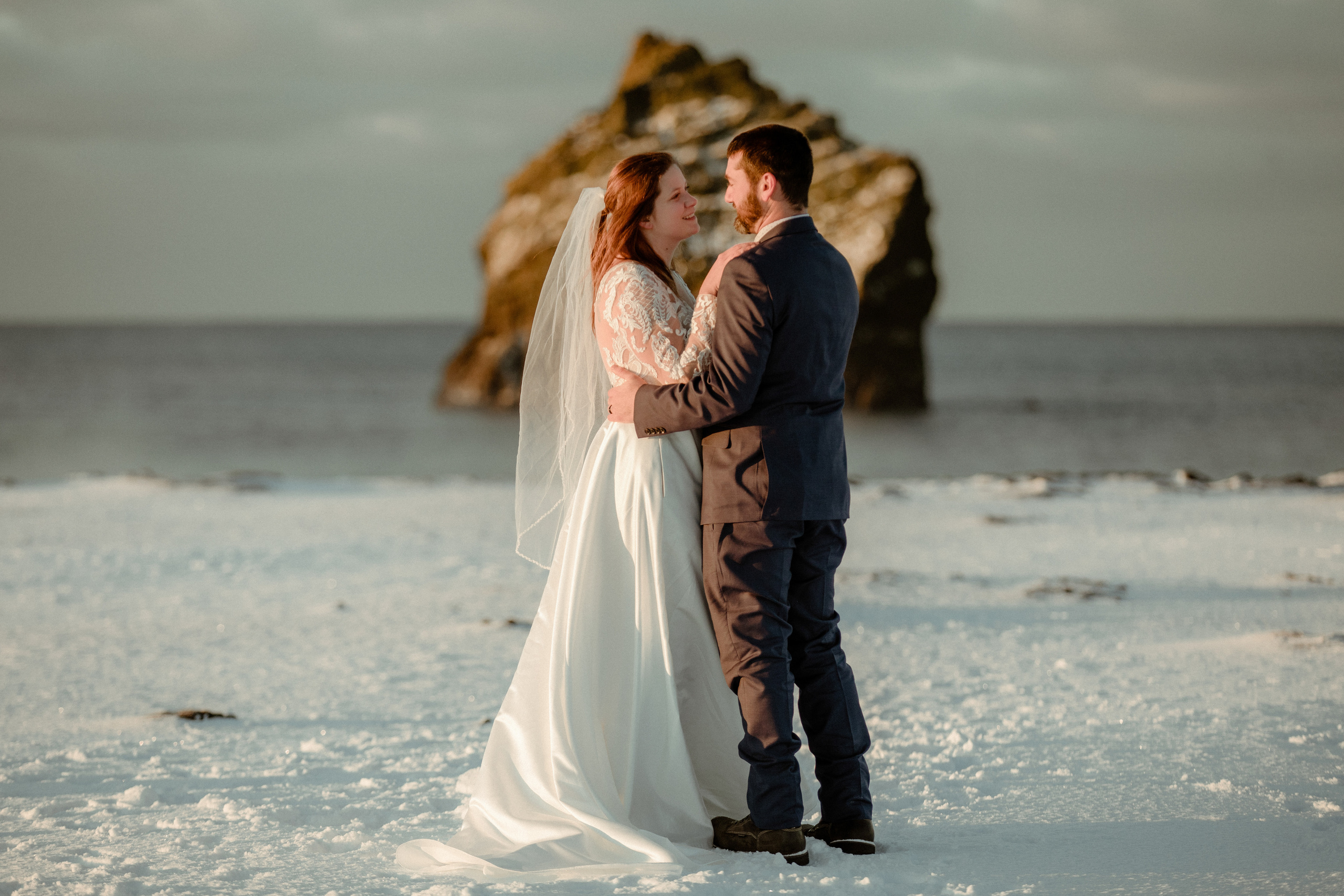 Golden Hour Elopement in Iceland. Iceland elopement photographer & videographer