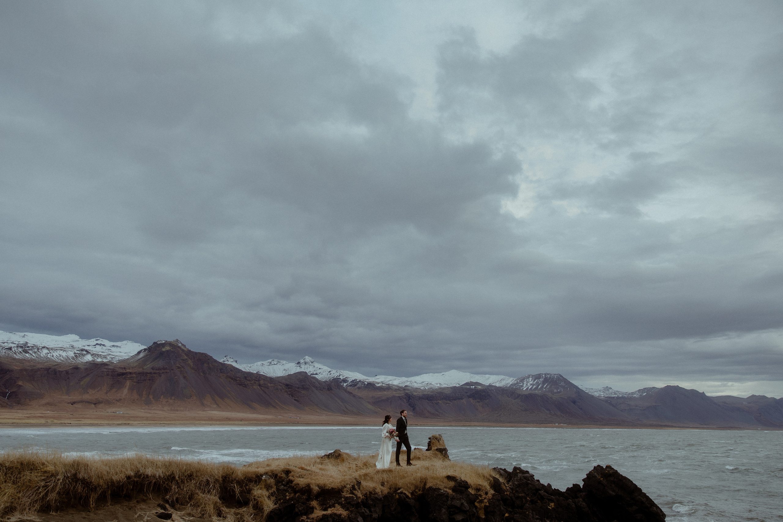 Elopement at Snaefellsnes Iceland | Wedding photos with Icelandic horses. Iceland elopement photo and video | Nikolaichik Photo