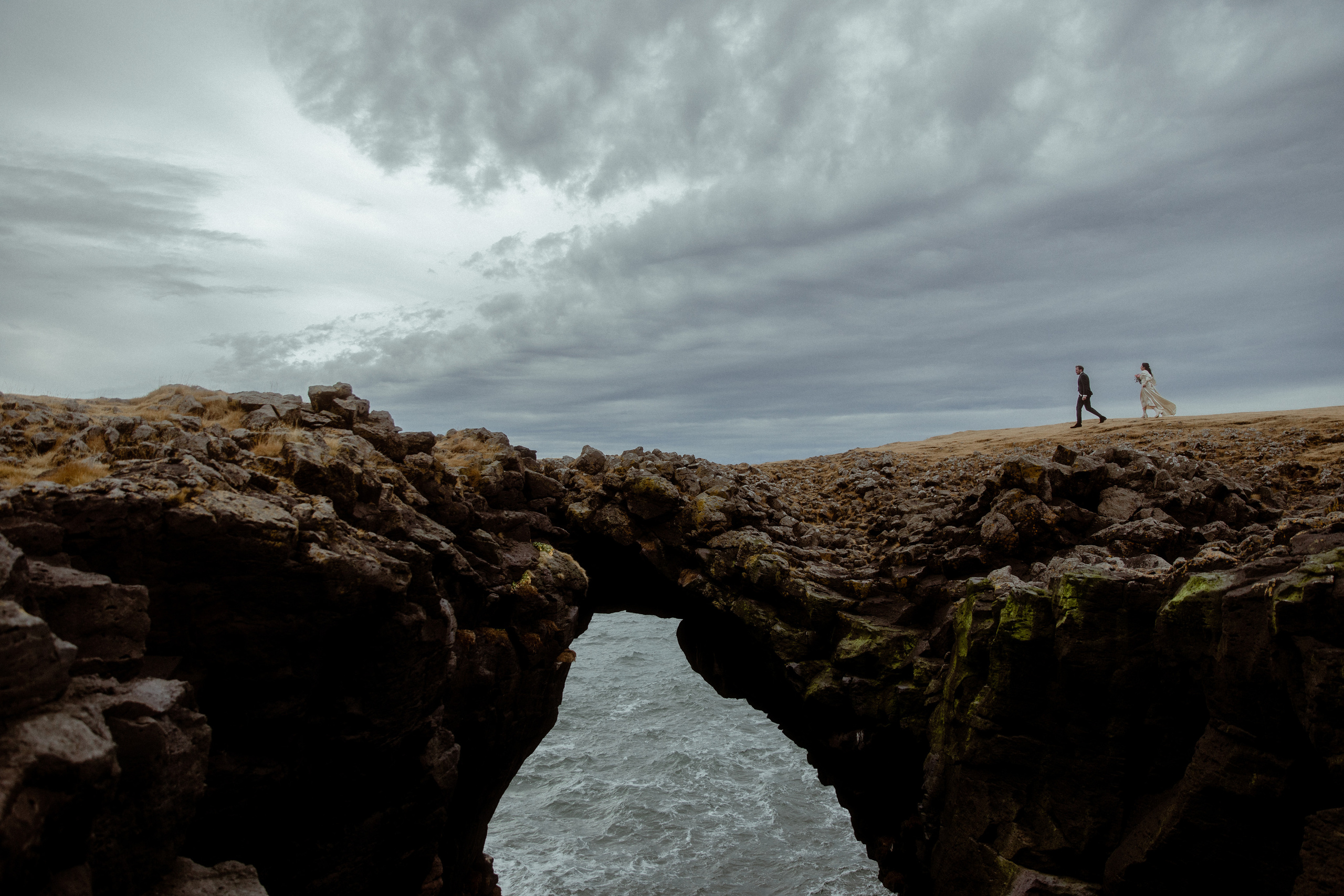 Elopement at Snaefellsnes Iceland | Wedding photos with Icelandic horses. Iceland elopement photo and video | Nikolaichik Photo