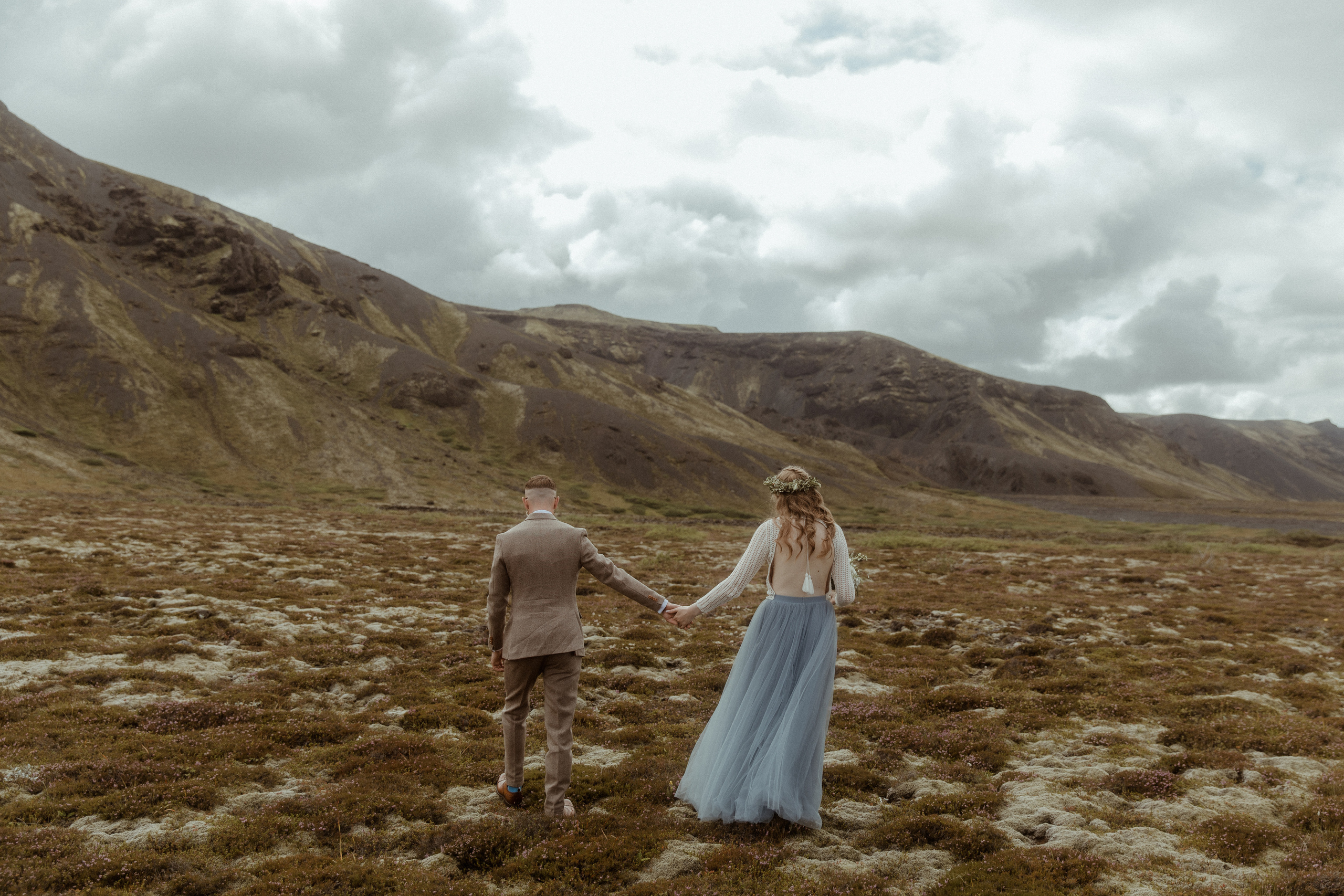 Iceland Secret Waterfall Elopement. Iceland elopement photo and video | Nikolaichik Photo