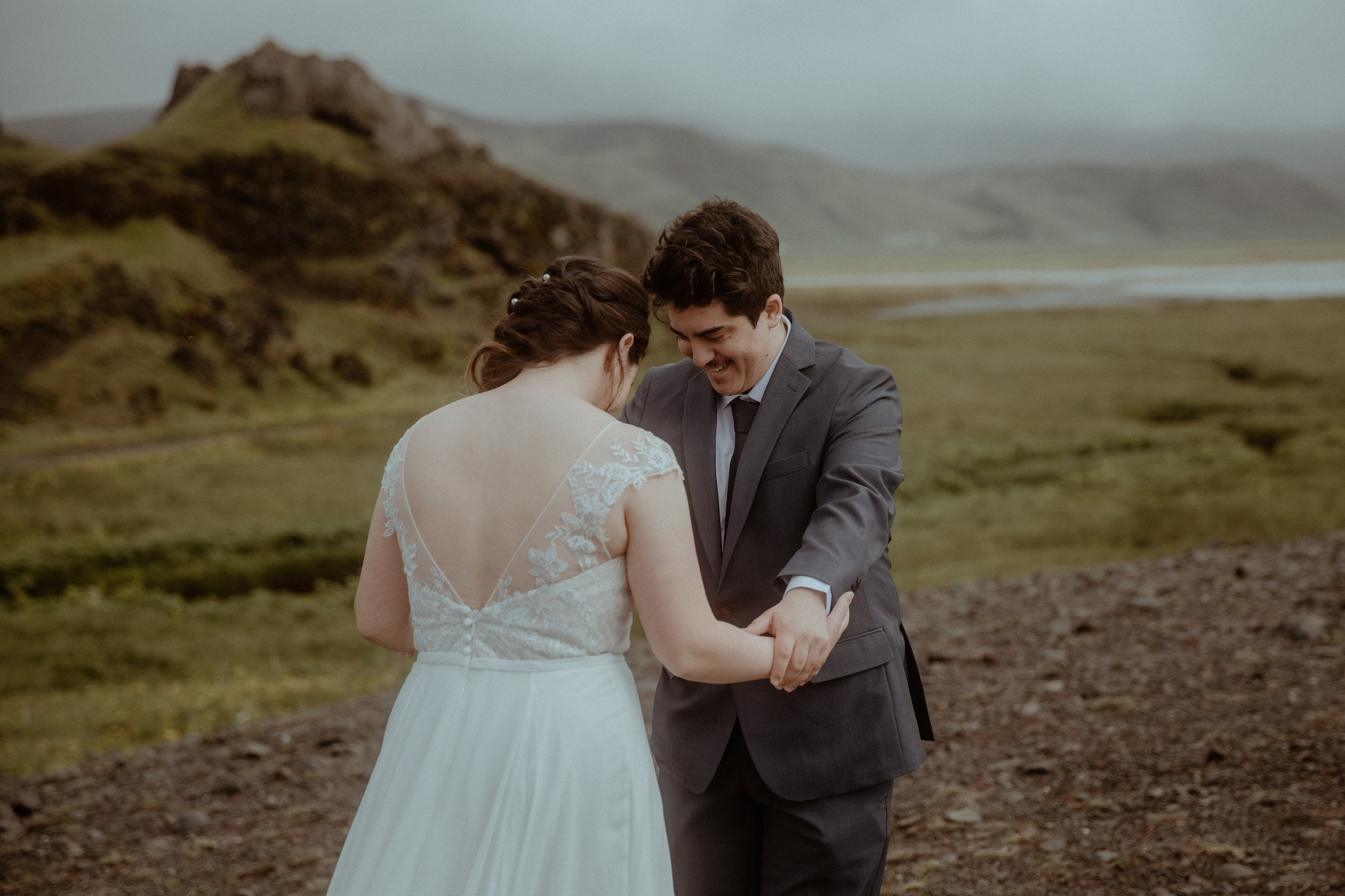 Private Black Sand Beach Elopement. Iceland elopement photographer & videographer