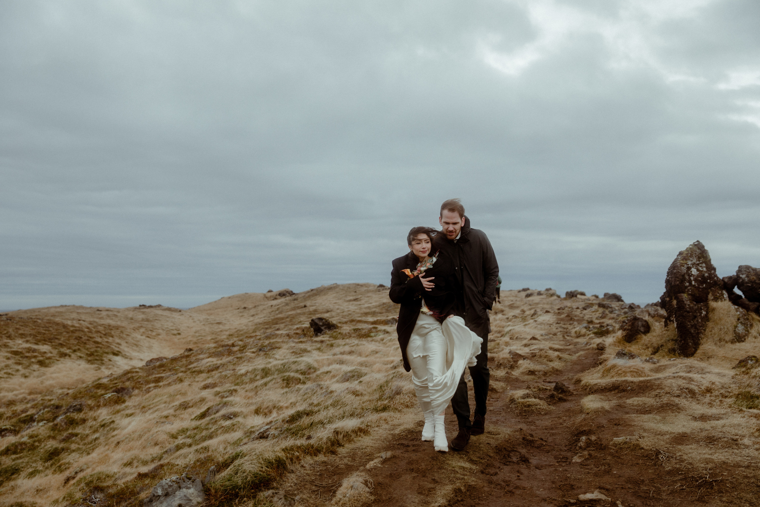 Elopement at Snaefellsnes Iceland | Wedding photos with Icelandic horses. Iceland elopement photo and video | Nikolaichik Photo