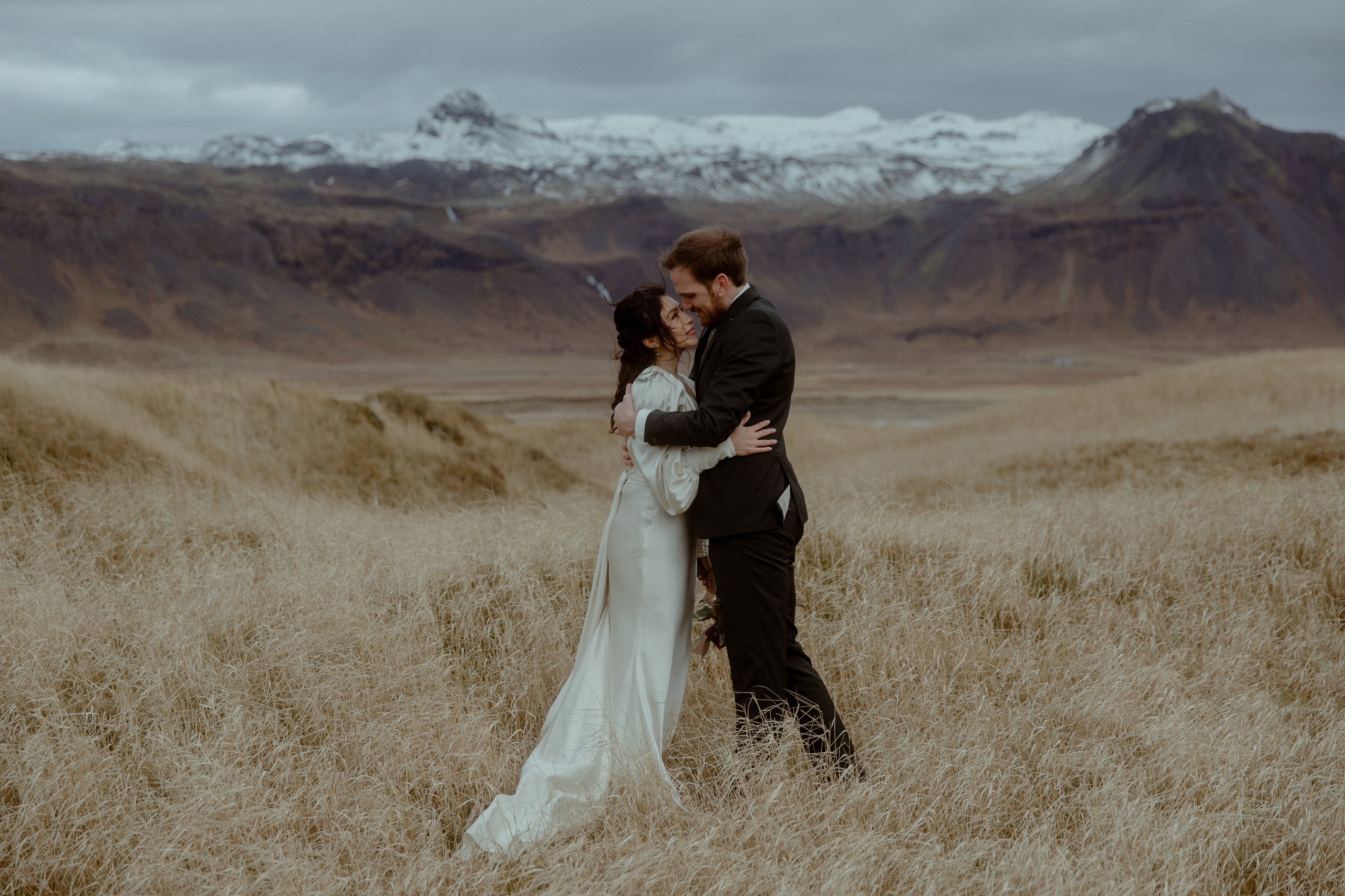 Elopement at Snaefellsnes Iceland | Wedding photos with Icelandic horses. Iceland elopement photo and video | Nikolaichik Photo