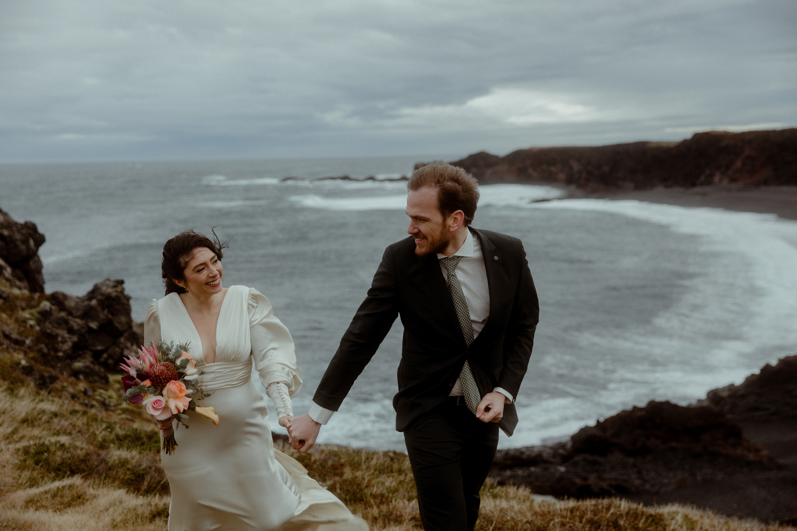 Elopement at Snaefellsnes Iceland | Wedding photos with Icelandic horses. Iceland elopement photo and video | Nikolaichik Photo