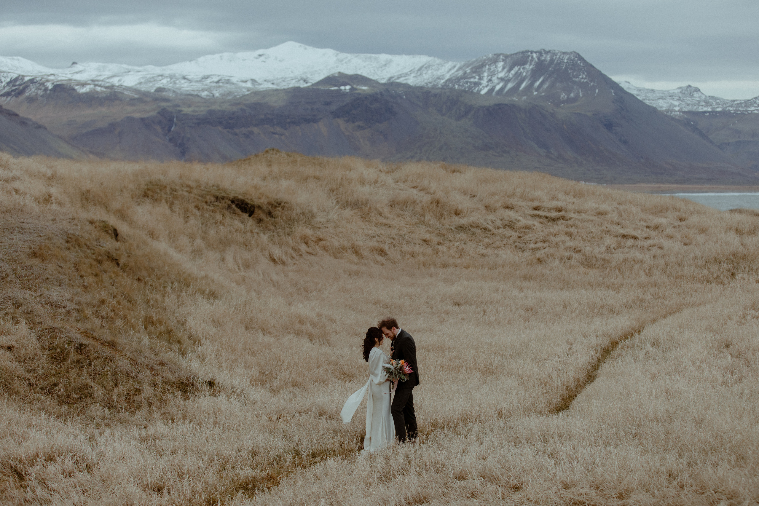 Elopement at Snaefellsnes Iceland | Wedding photos with Icelandic horses. Iceland elopement photo and video | Nikolaichik Photo
