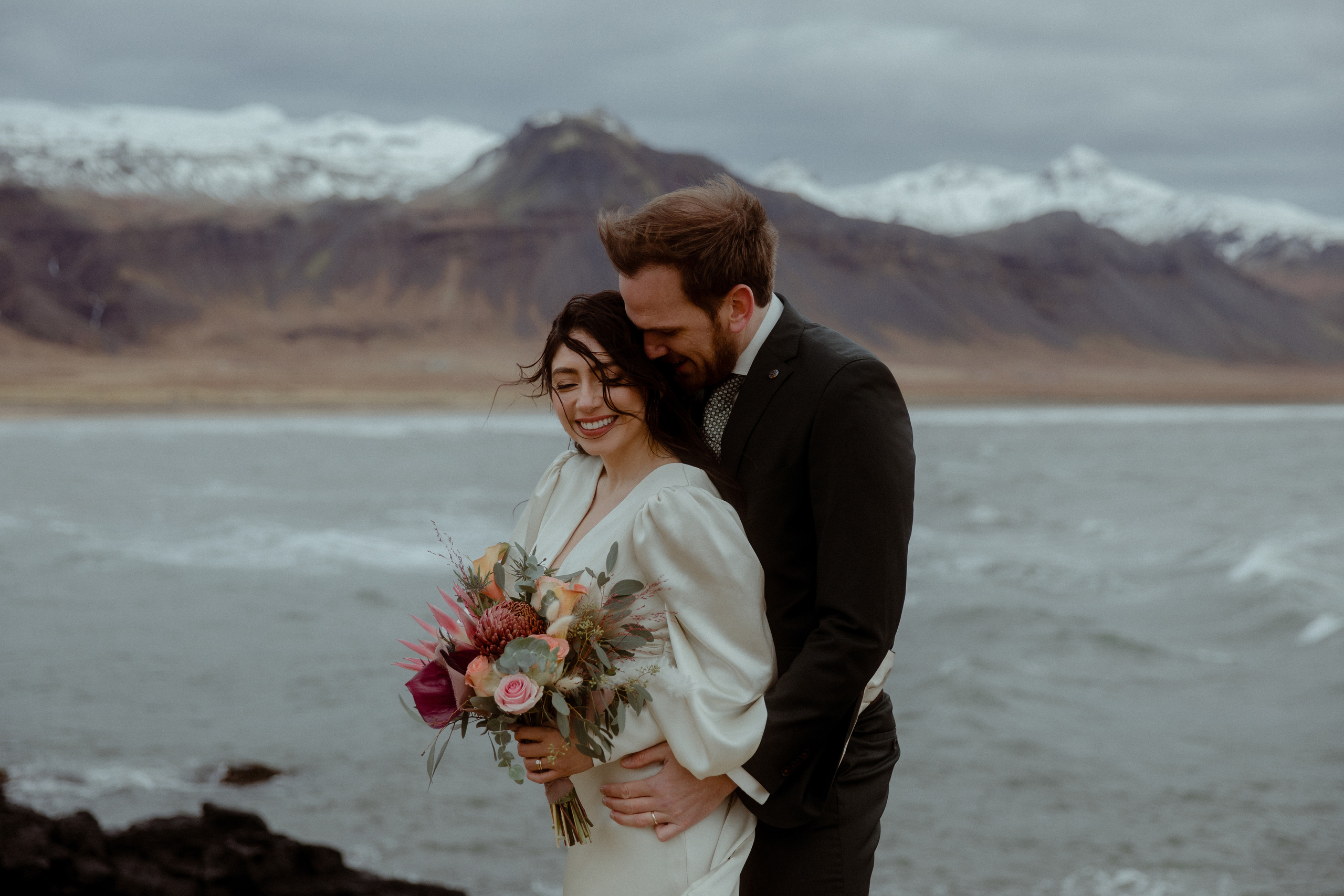 Elopement at Snaefellsnes Iceland | Wedding photos with Icelandic horses. Iceland elopement photo and video | Nikolaichik Photo