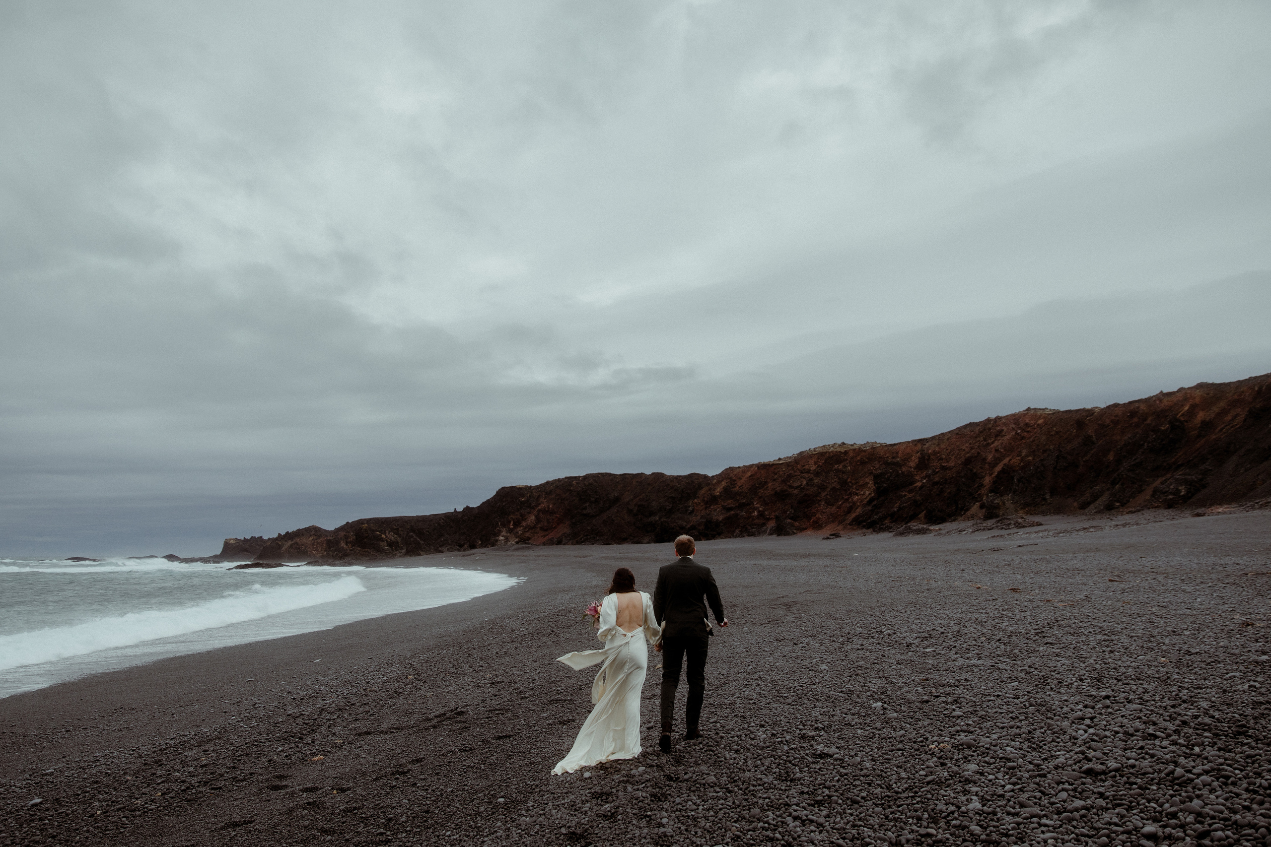 Elopement at Snaefellsnes Iceland | Wedding photos with Icelandic horses. Iceland elopement photo and video | Nikolaichik Photo