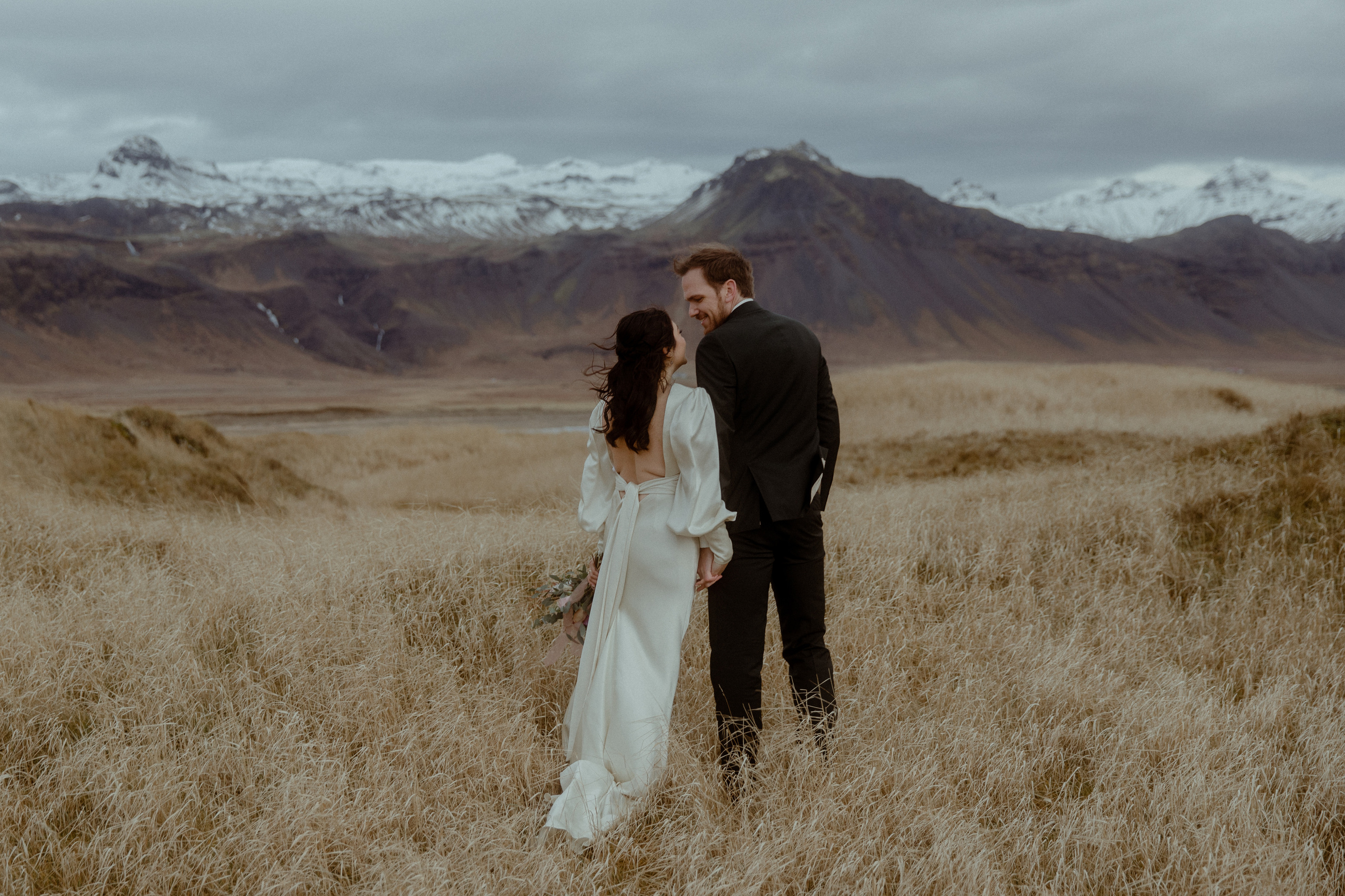 Elopement at Snaefellsnes Iceland | Wedding photos with Icelandic horses. Iceland elopement photo and video | Nikolaichik Photo