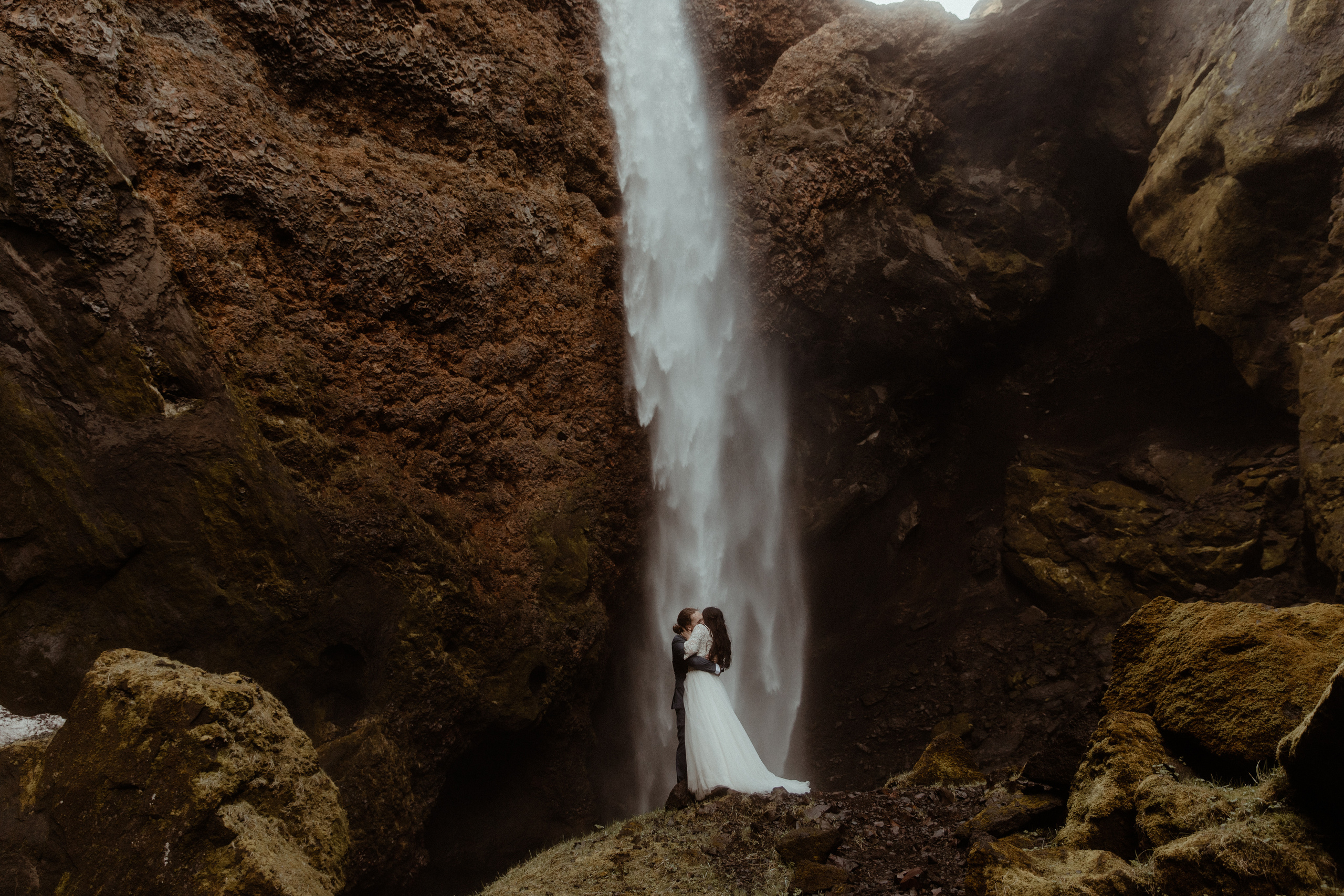 Hiking Iceland Elopement. Iceland elopement photographer & videographer