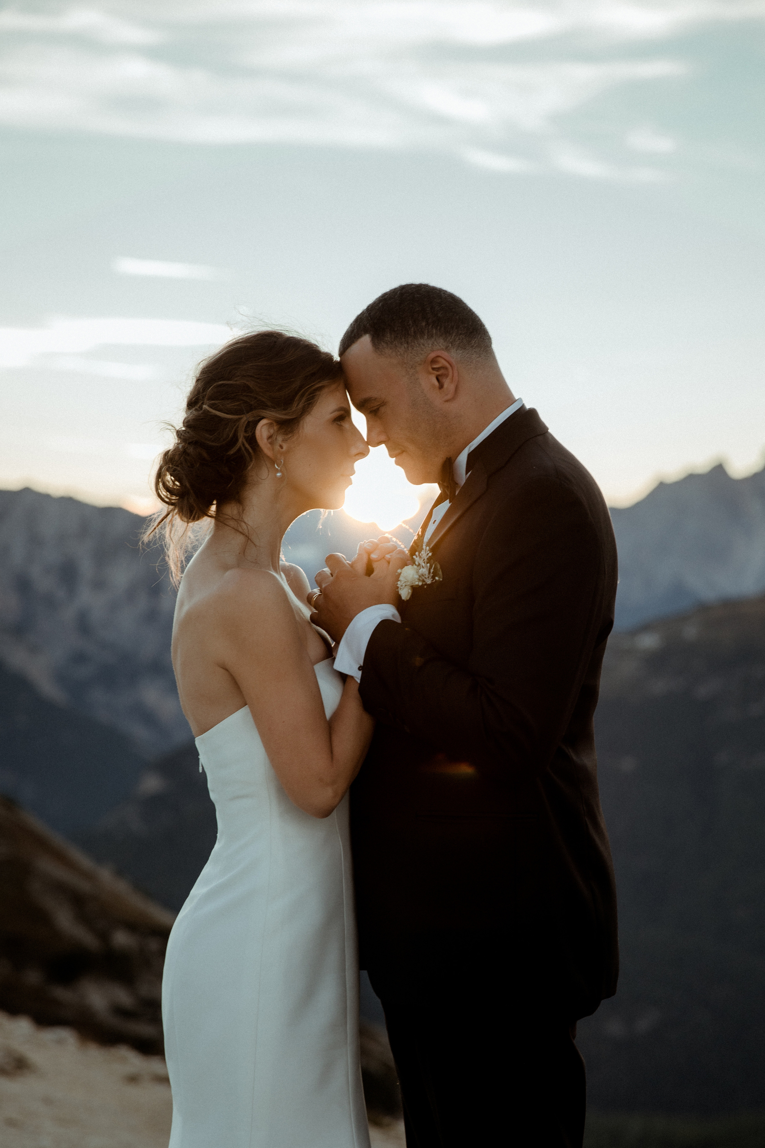 Sunrise Dolomites Elopement. Iceland elopement photographer & videographer