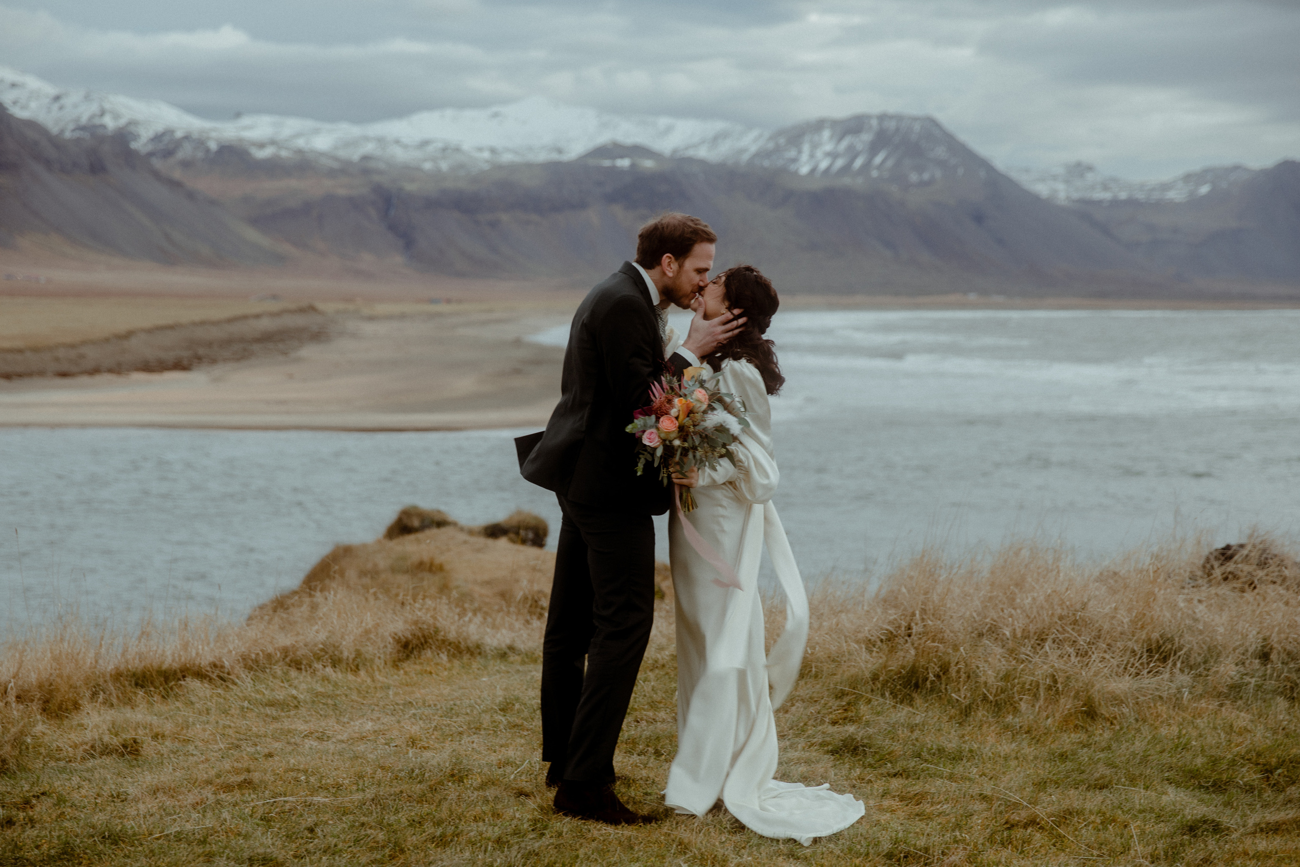 Elopement at Snaefellsnes Iceland | Wedding photos with Icelandic horses. Iceland elopement photo and video | Nikolaichik Photo