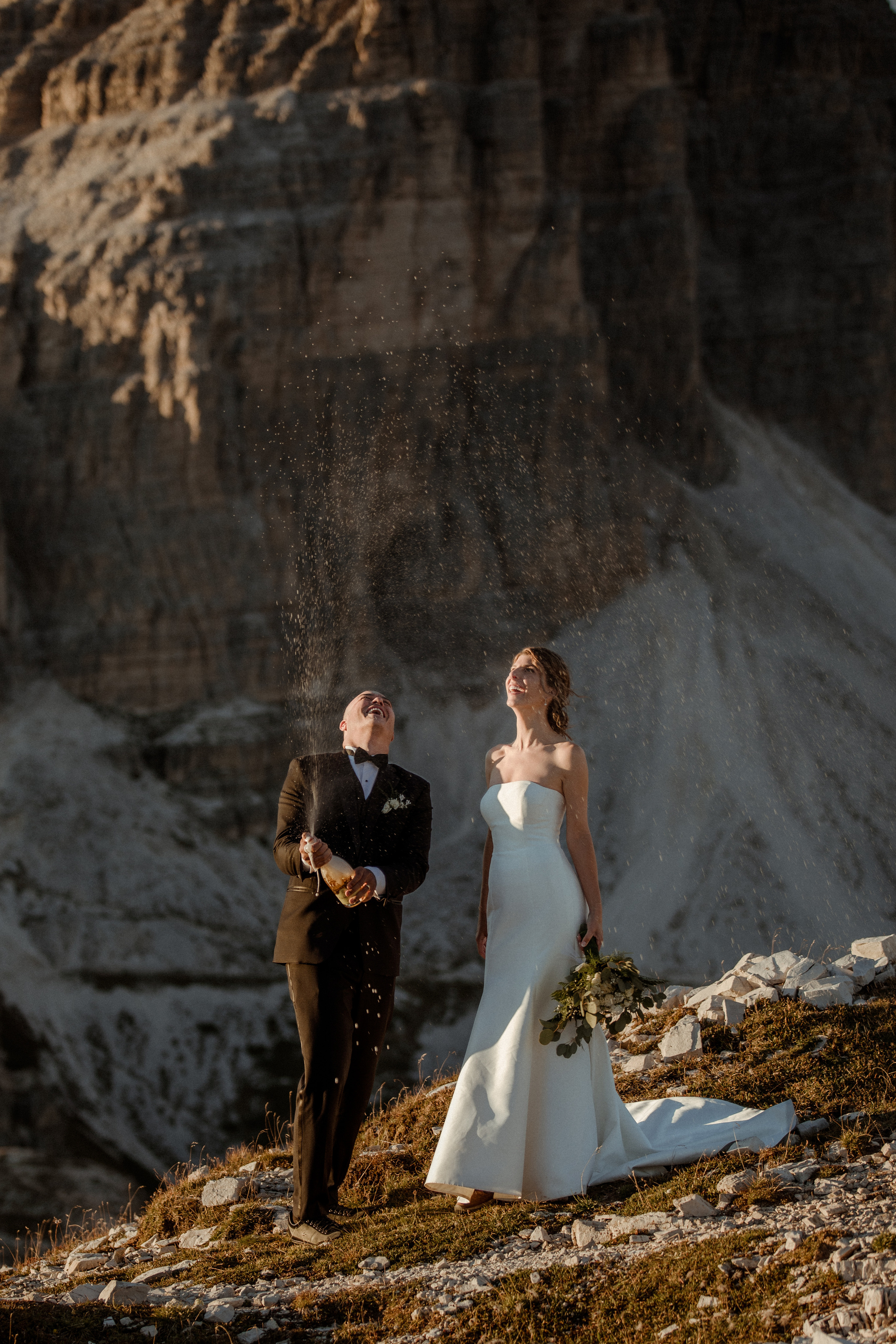 Sunrise Dolomites Elopement. Iceland elopement photographer & videographer