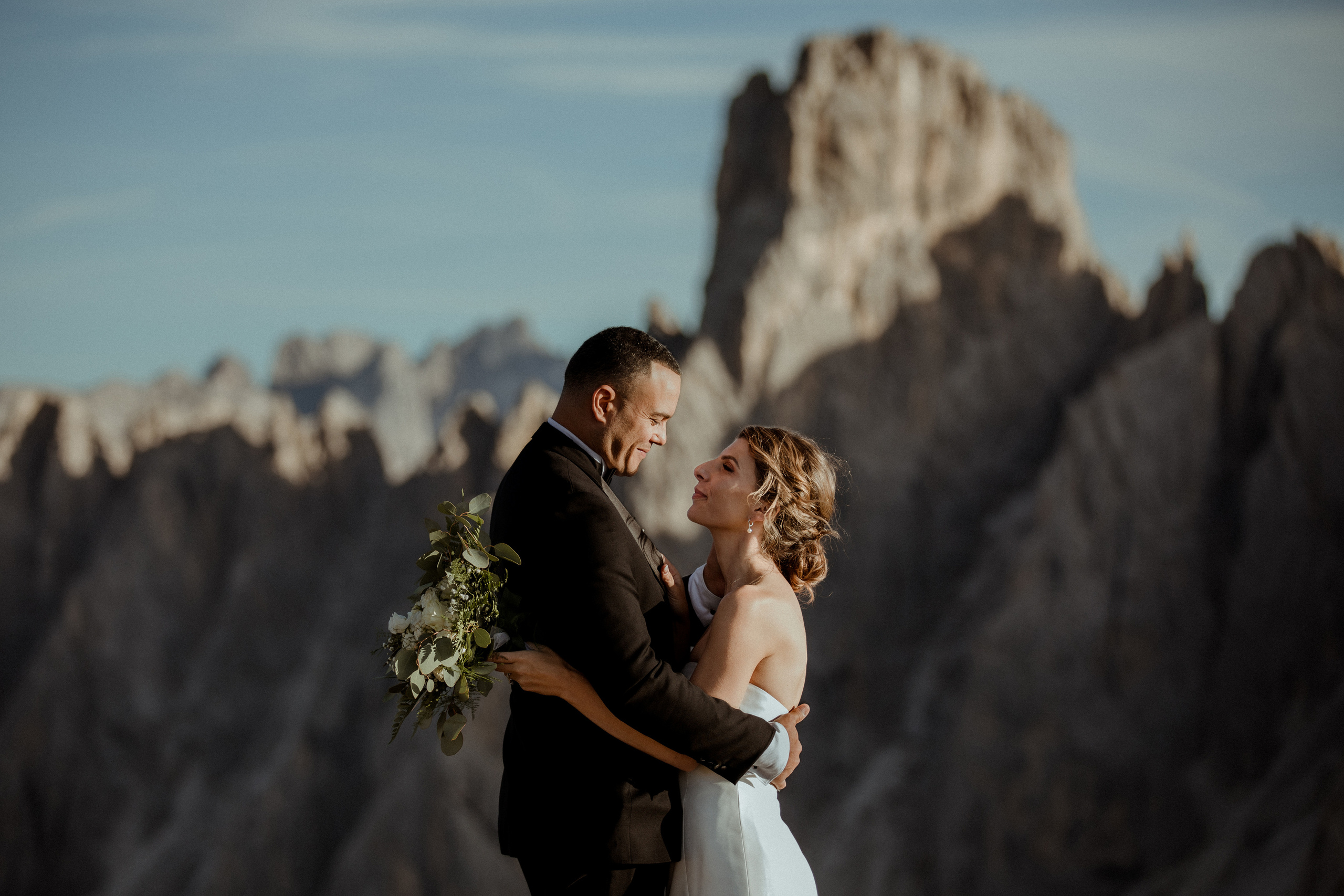 Sunrise Dolomites Elopement. Iceland elopement photographer & videographer