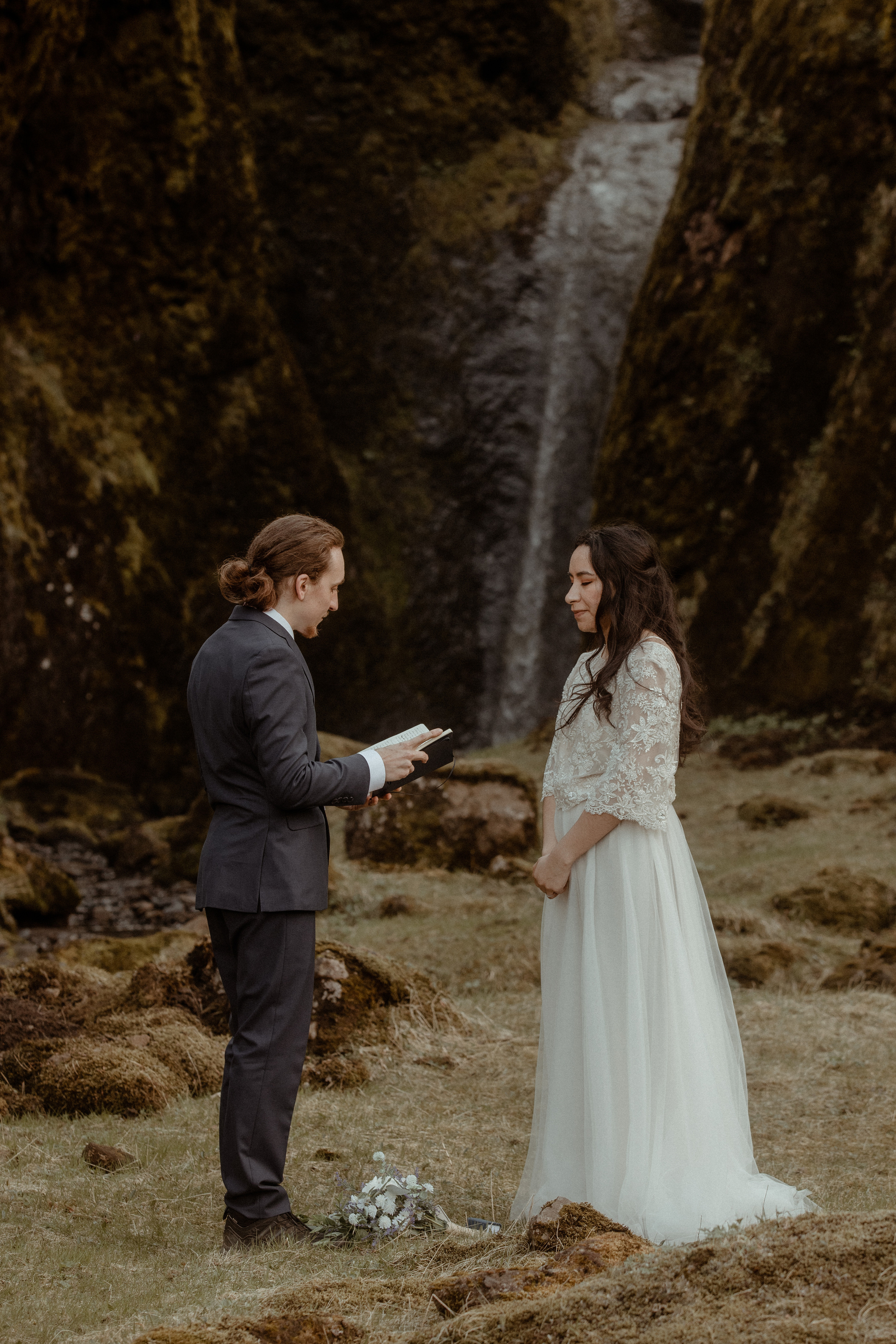 Hiking Iceland Elopement. Iceland elopement photographer & videographer