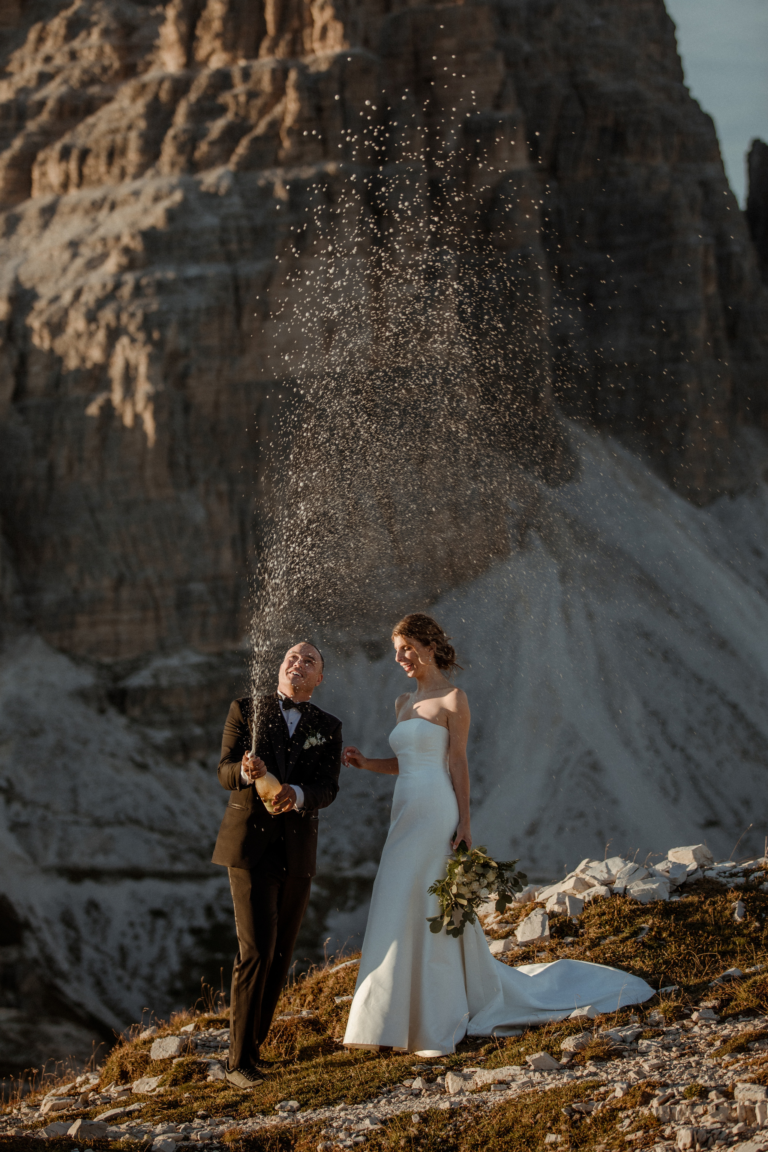 Sunrise Dolomites Elopement. Iceland elopement photographer & videographer