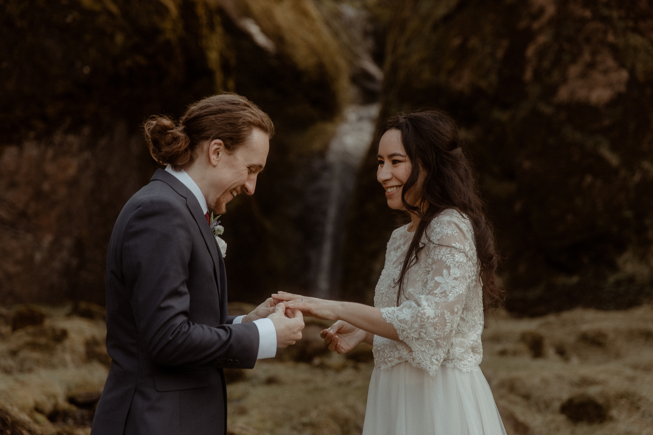 Hiking Iceland Elopement. Iceland elopement photographer & videographer