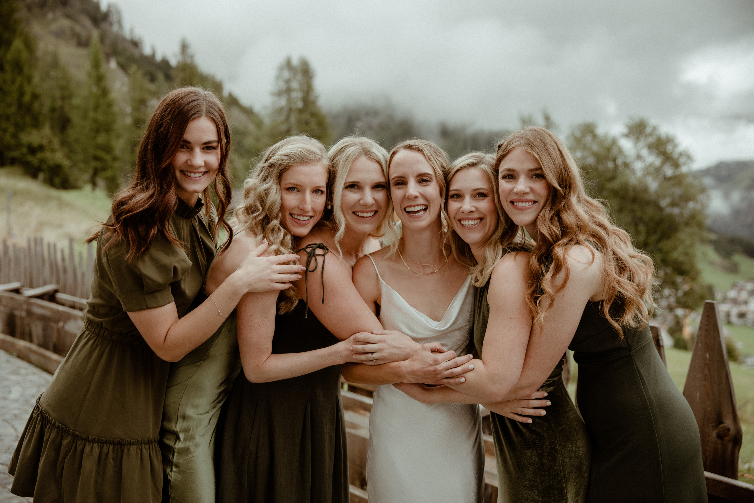 bridal party Dolomites