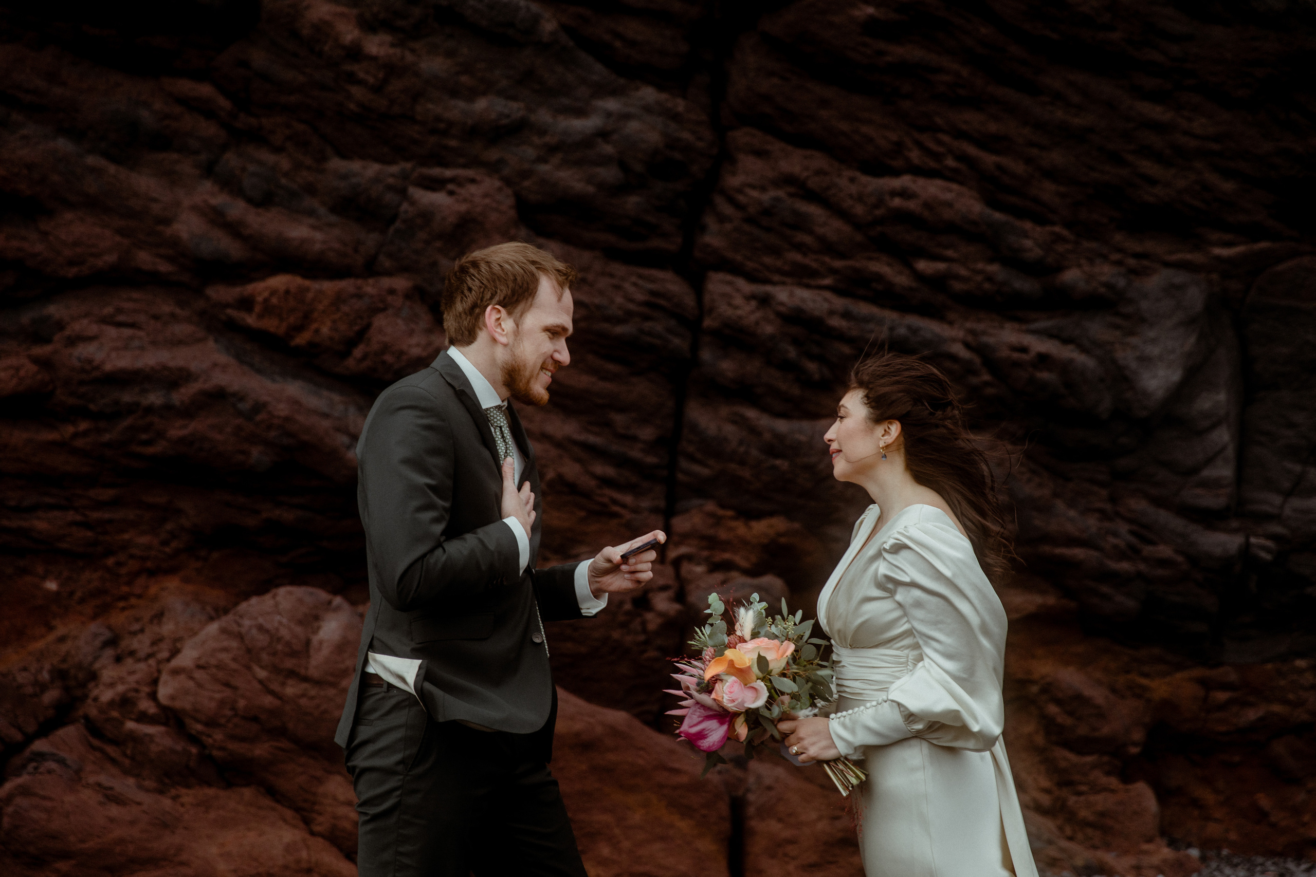 Elopement at Snaefellsnes Iceland | Wedding photos with Icelandic horses. Iceland elopement photo and video | Nikolaichik Photo