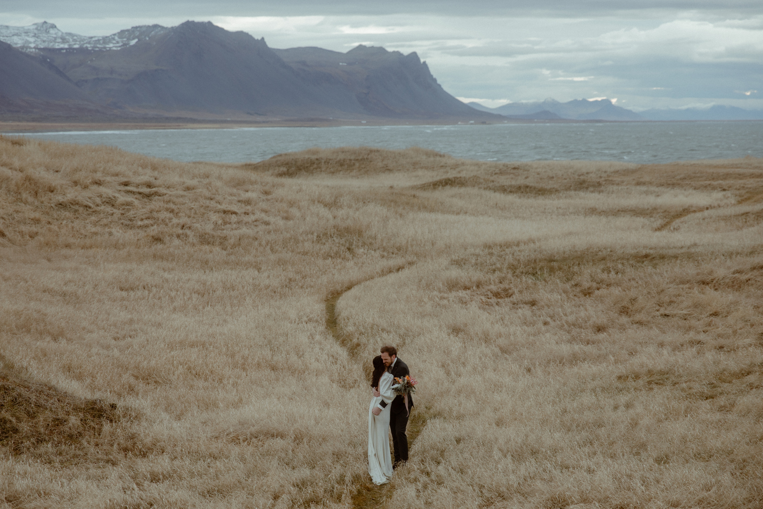 Elopement at Snaefellsnes Iceland | Wedding photos with Icelandic horses. Iceland elopement photo and video | Nikolaichik Photo
